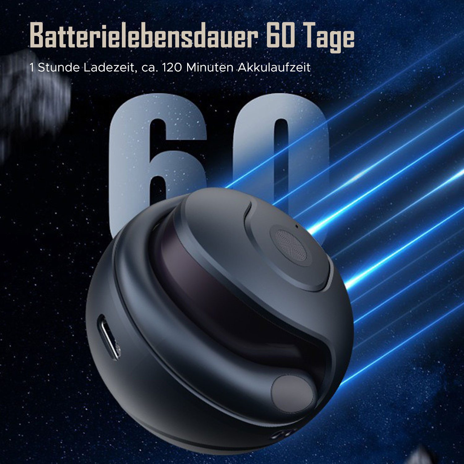 Refttenw Bluetooth Kopfhörer Kabellose Sport-Ohrhörer Open-Ear-Kopfhörer (Bluetooth 5.4, HiFi-Stereo-Sound, IPX5 Wasserdicht, Geräuschunterdrückung, Touch-Steuerung, Tragbares Ladeetui, LLeichte und Komfortable, für Übung, Büro und Langzeitgebrauc)