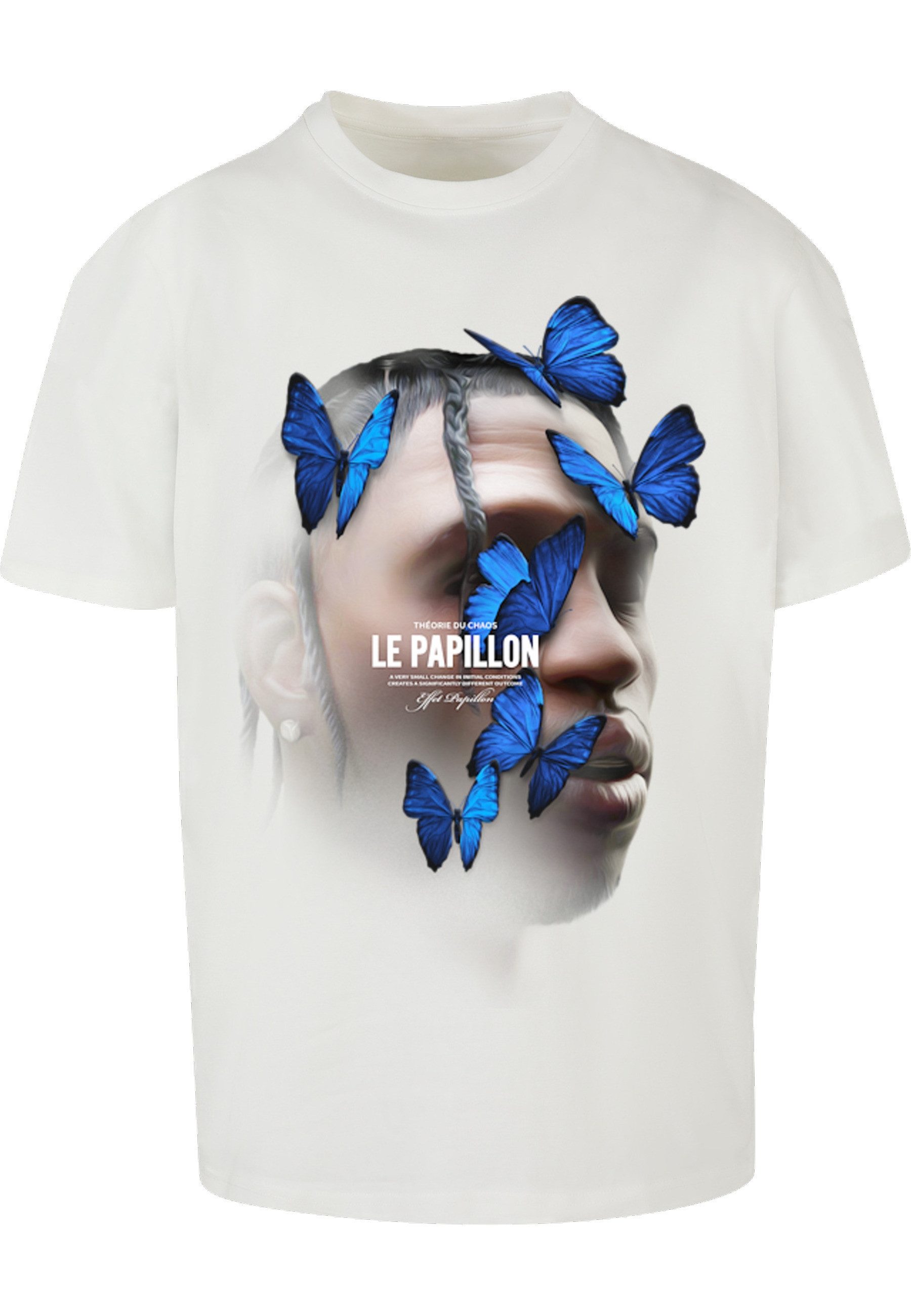 Kurzarmshirt Upscale by Mister Tee Herren Le Papillon Oversize Tee