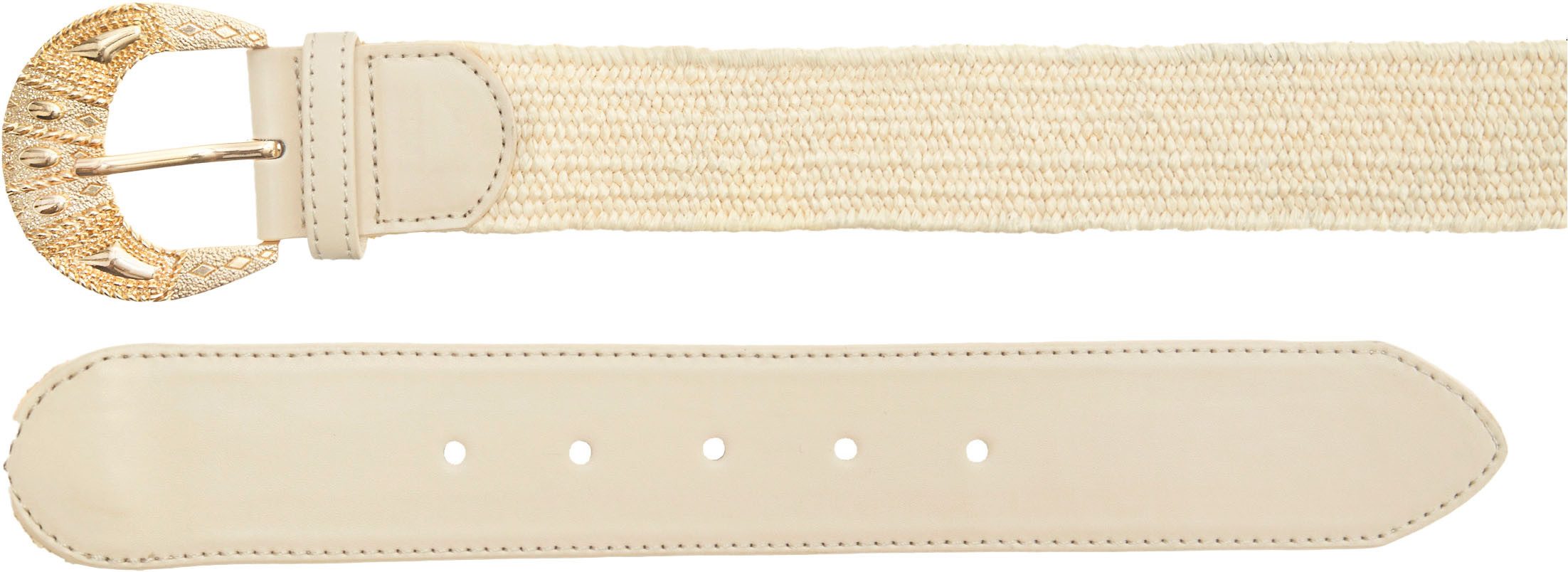 LASCANA Taillengürtel Stretchgürtel Schmuckgürtel, Gürtel für Kleid & Overall, Bast-Optik