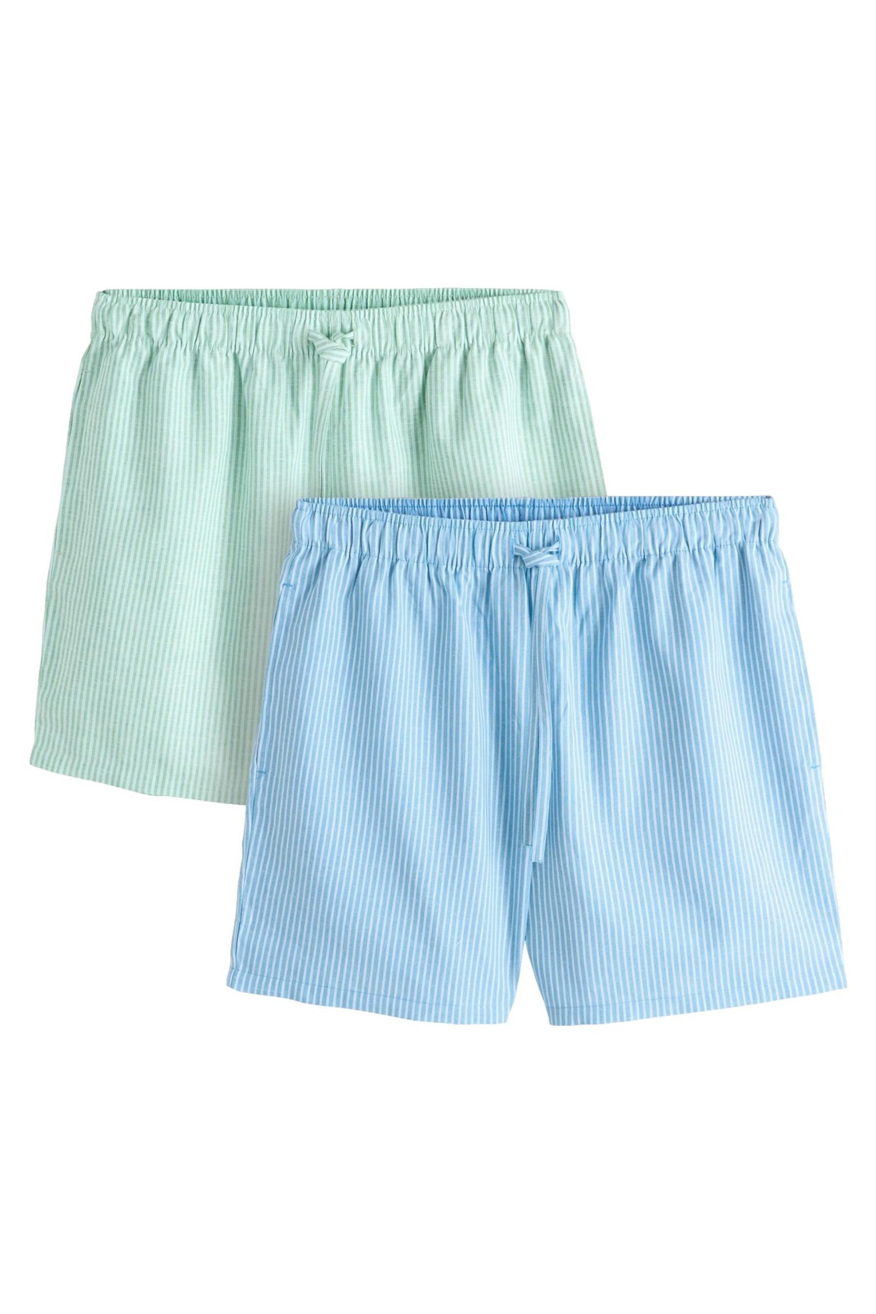 Shorts Gestreifte Schlafanzugshorts im 2er-Pack