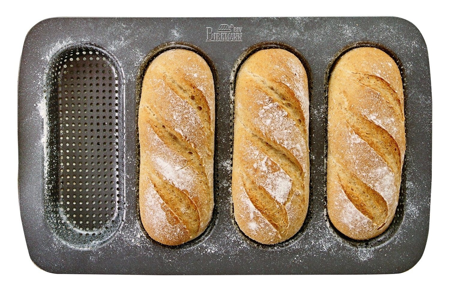 Birkmann Brotbackform LAIB & SEELE, 35 x 22 cm, Grau, Karbonstahl, antihaftbeschichtet