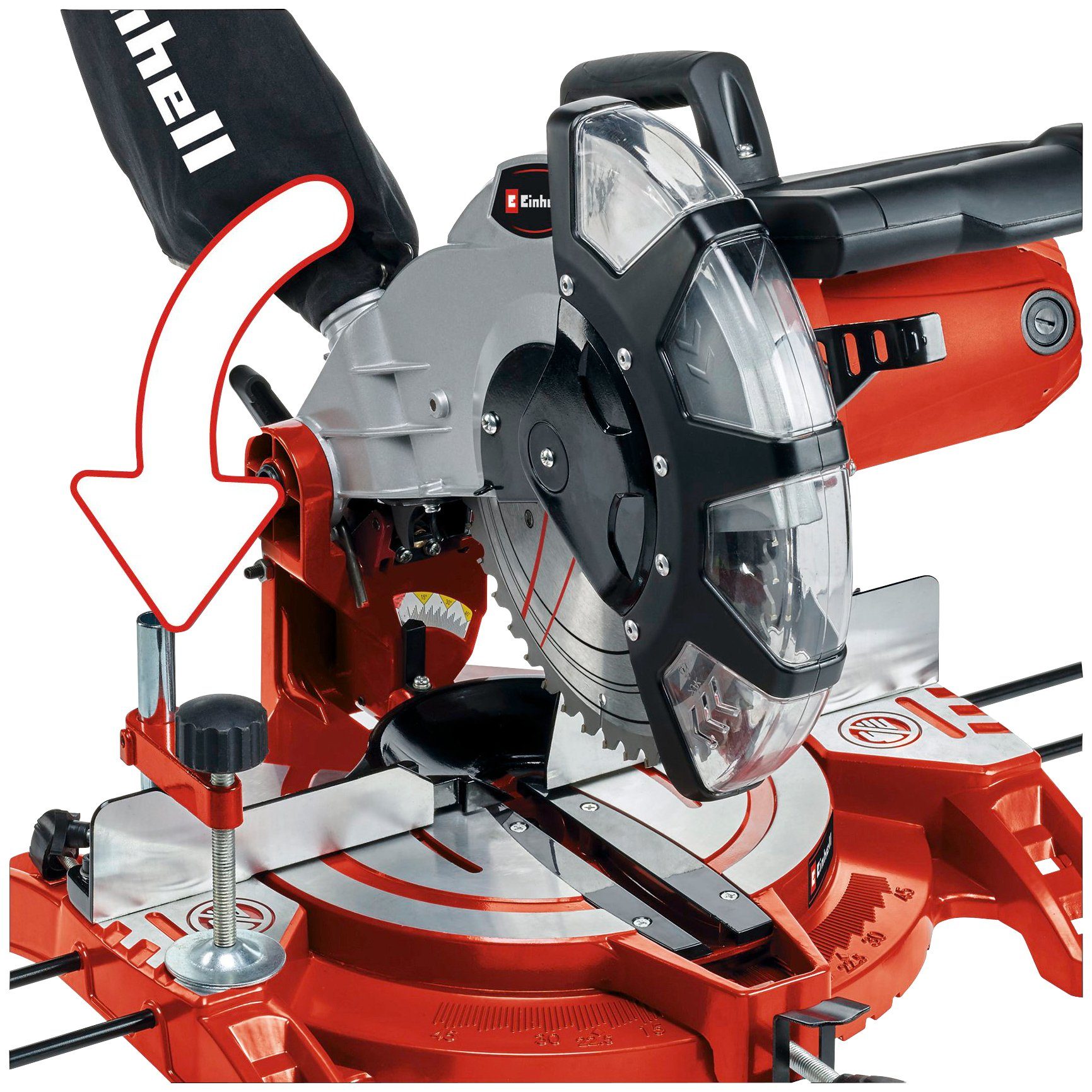 Einhell W, 2513 und Spänefangsack TC-MS L, 1600 4000 U/min, Kapp- Gehrungssäge inkl.