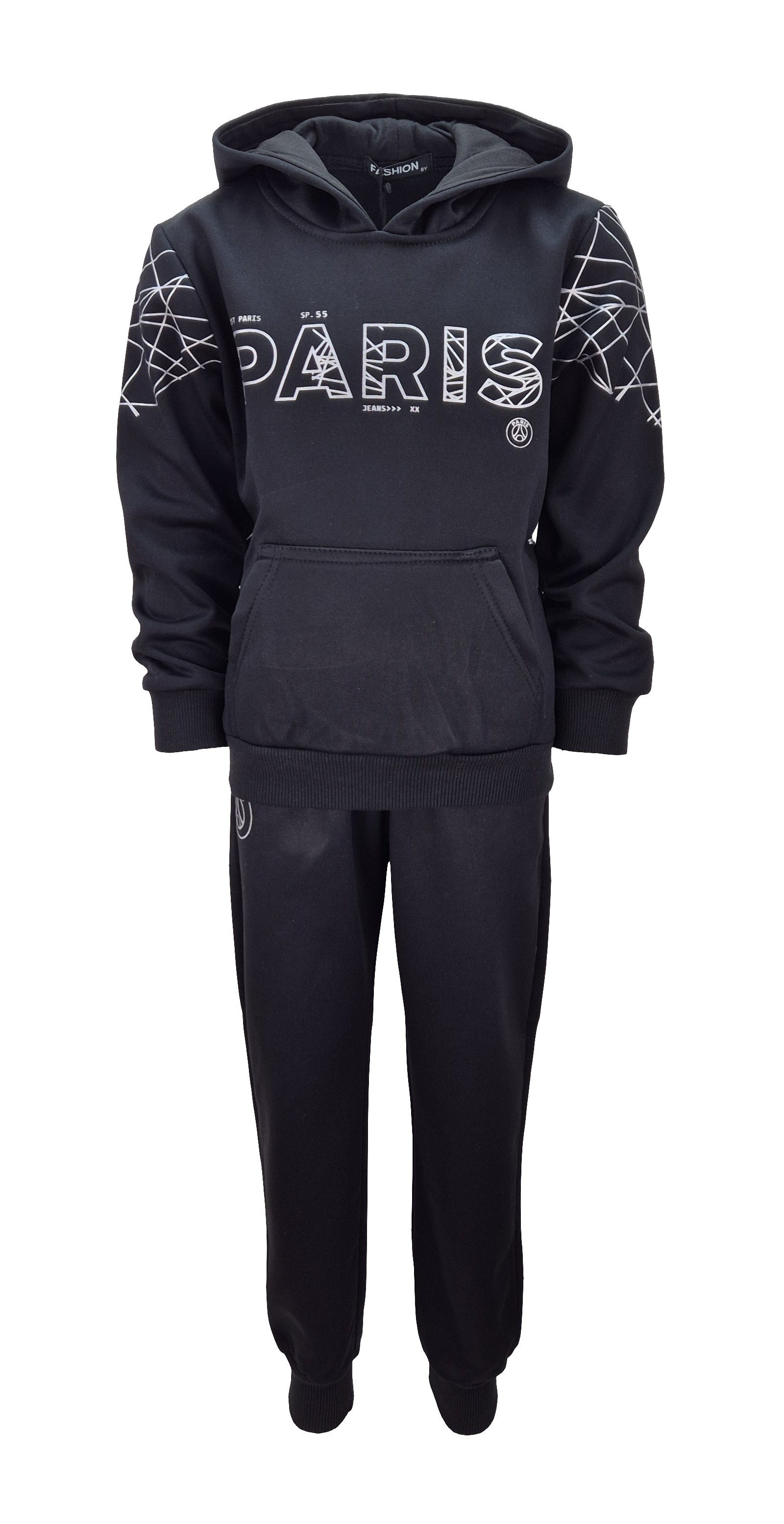 Hessis Freizeitanzug Stylischer Jungen-Jogginganzug JF108 (Set, Pullover & Jogginghose)