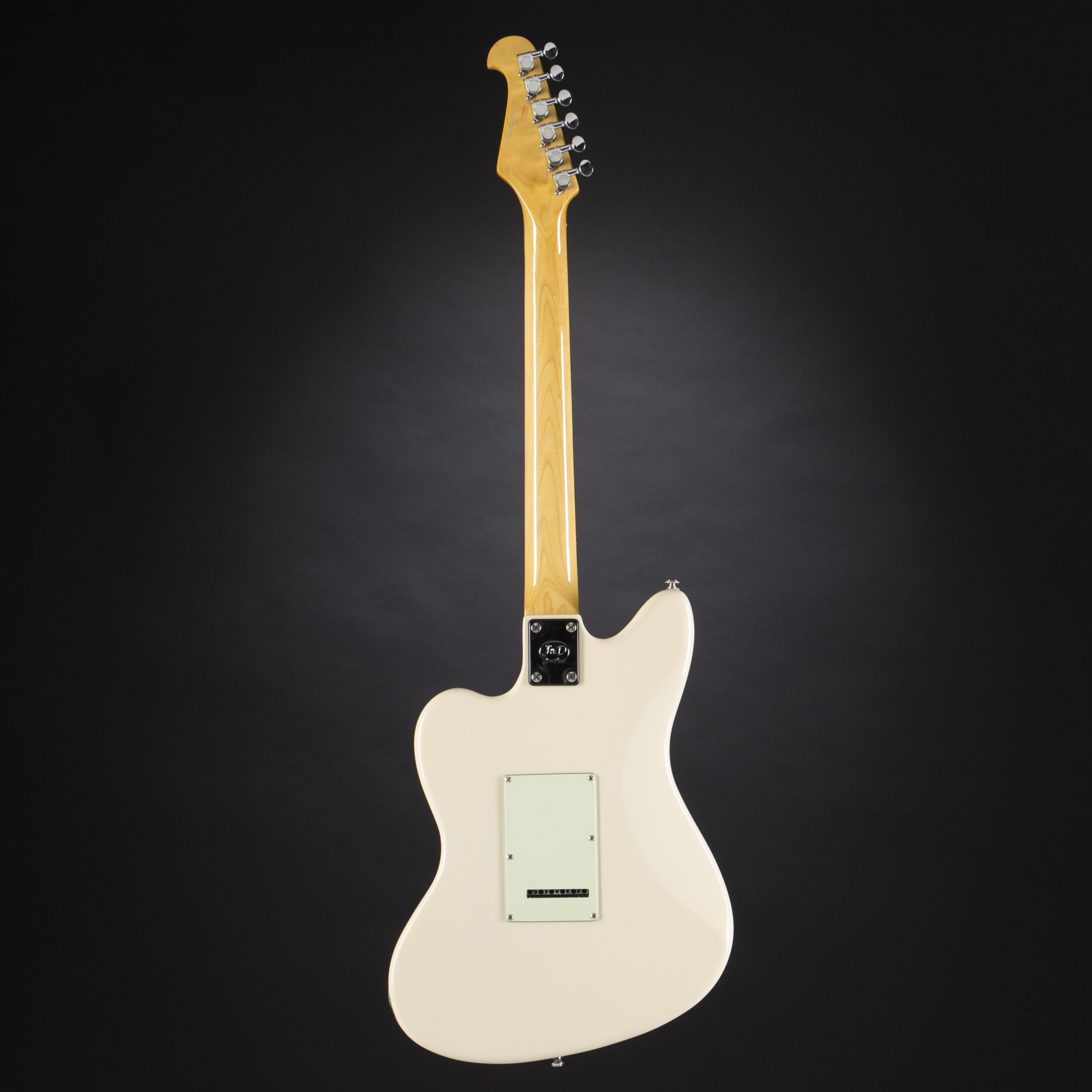 J & D E-Gitarre, JD JM20 RW IV E-Gitarre Ivory 22 Bünde Gingko-Korpus Ahorn-Hals Composite-Griffbrett Vintage Tremolo Hochglanz-Finish Ideal für Surf Blues Rock Jazz Country Musik, E-Gitarren, Andere Modelle, J&D JM20 RW IV E-Gitarre, Ivory, Vintage Tremolo, Gingko-Korpus