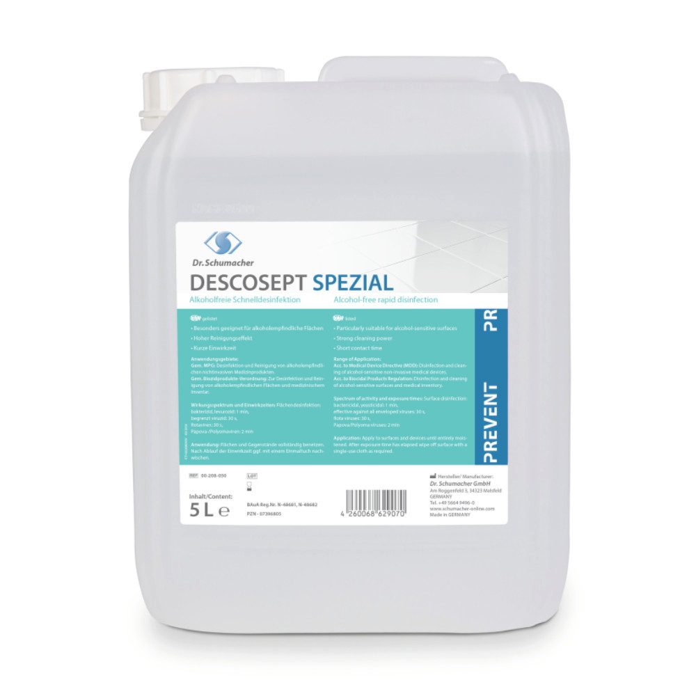 Desinfektionsmittelspender Descosept Spezial Flächendesinfektion und Reinigung 5 Liter -