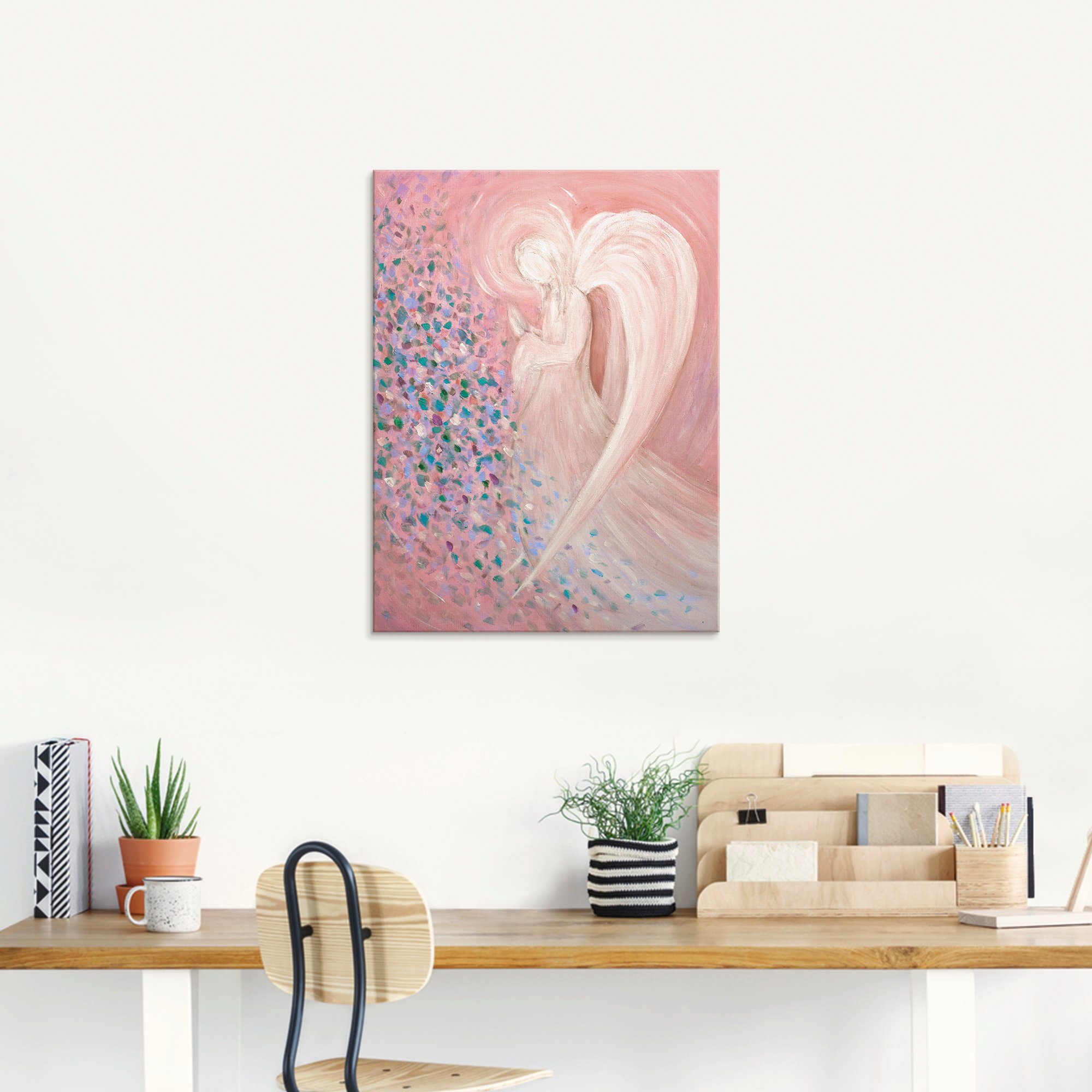 Artland Glasbild Engelbild - pastell, Religion (1 St), in verschiedenen Größen