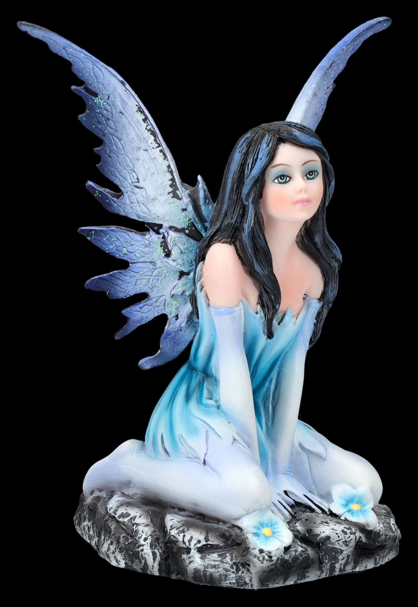 Figuren Shop GmbH Dekofigur Elfenfigur - Celebrielle in blauem Kleid