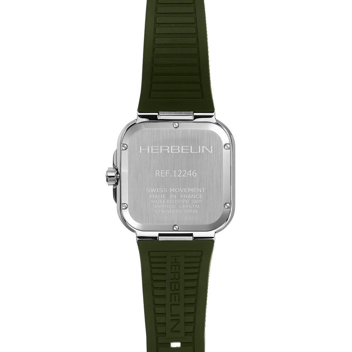 Michel Herbelin Quarzuhr Michel Herbelin Herrenuhr 12246A116CK Cap Camart Square, Swiss Made, (1-tlg)