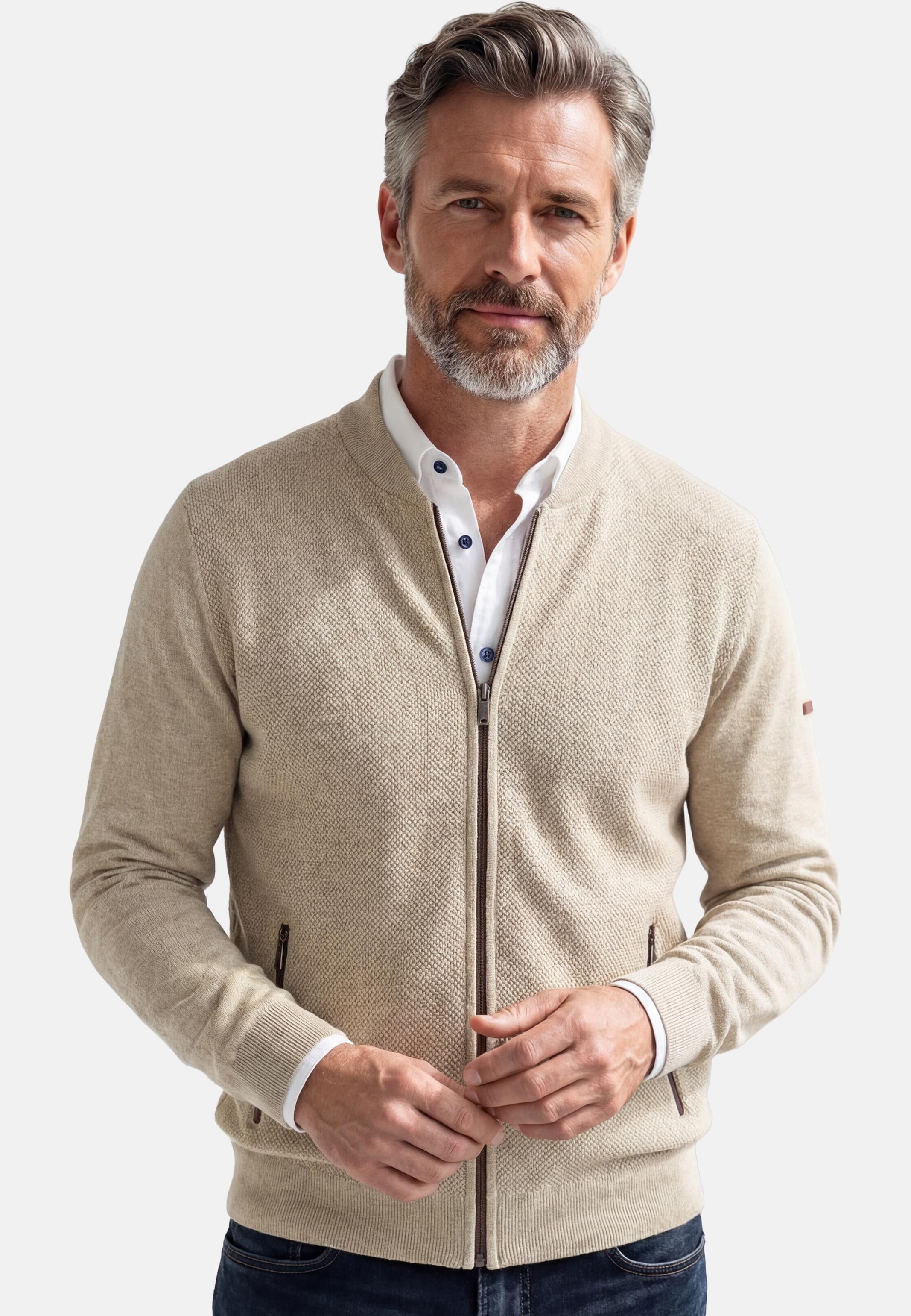 Redmond Strickjacke Basic (1-tlg) Strickjacke - Baumwolle - Atmungsaktiv