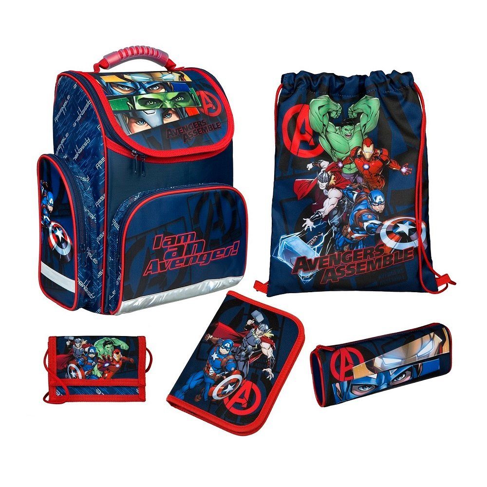 Marvel Avengers Rucksack Set SCHULRANZEN Ranzen Federmappe