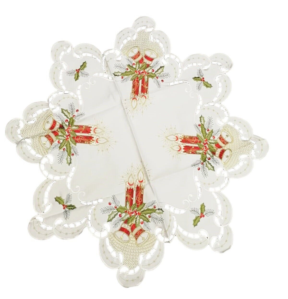 Westernlifestyle Tischdecke Weiße Mitteldecke Stern Tischdecke Weihnachten günstig online kaufen