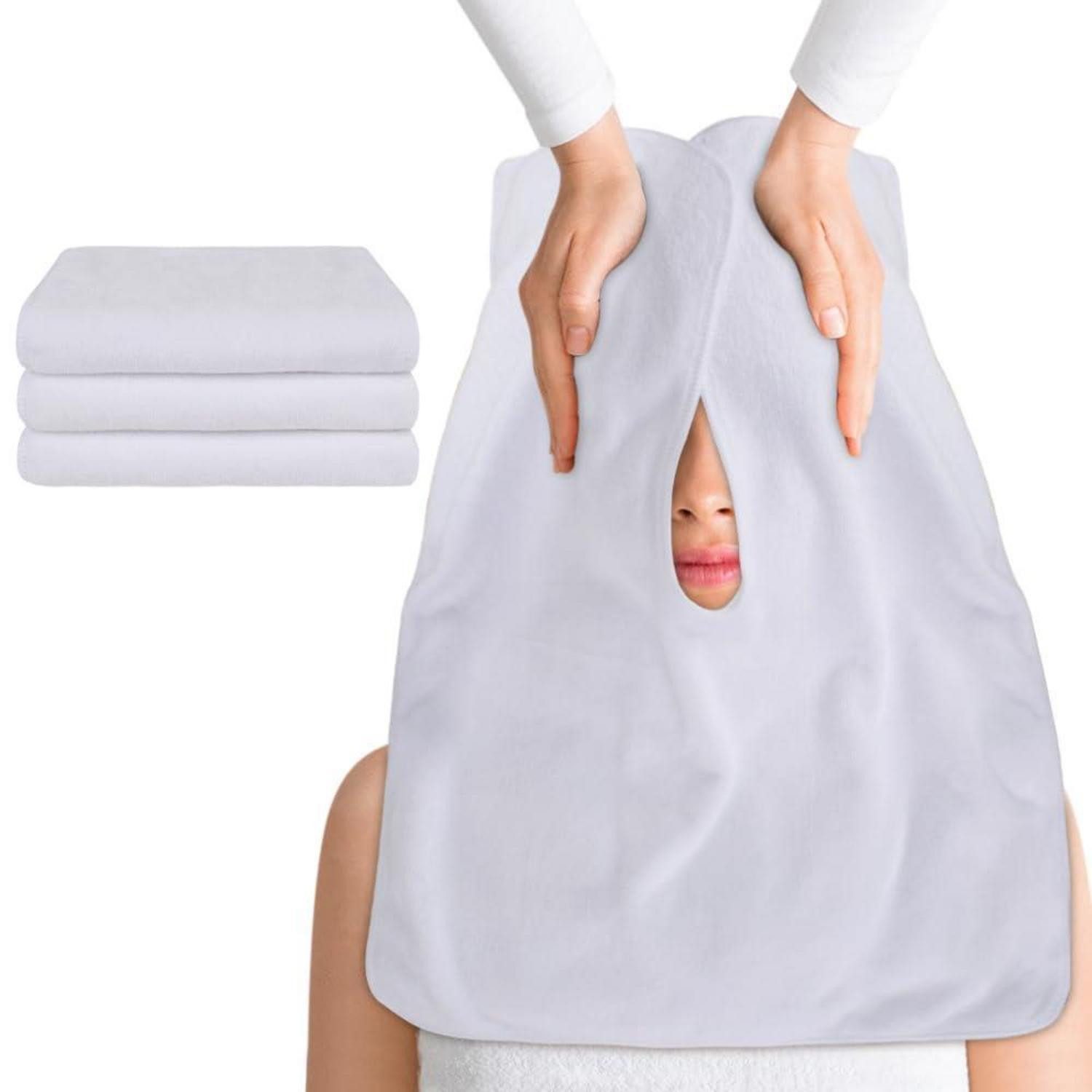 LuxusKollektion Gesichtsreinigungstücher Mikrofaser Gesichtstücher 40x50cm 3er Pack