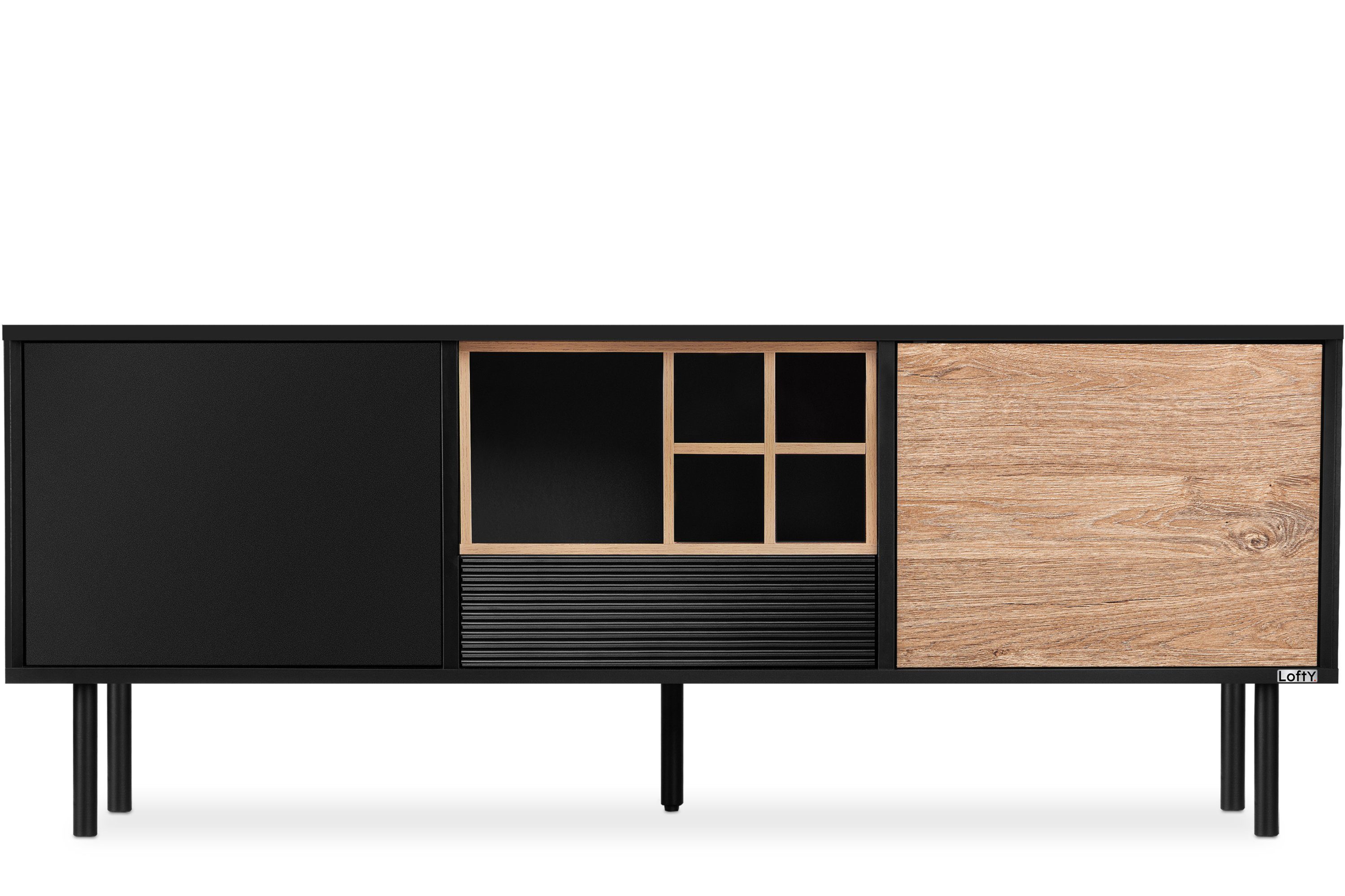 KONSIMO® TV-Schrank LOFTY TV-Board, Fernsehschrank Lowboard, günstig online kaufen