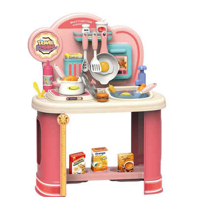 BUMHUM Kinder-Küchenset Garten-Spielküche und viel Zubehör, für Kinder ab 3 Jahren,Küchenset, um realistisch zu kochen und zu braten