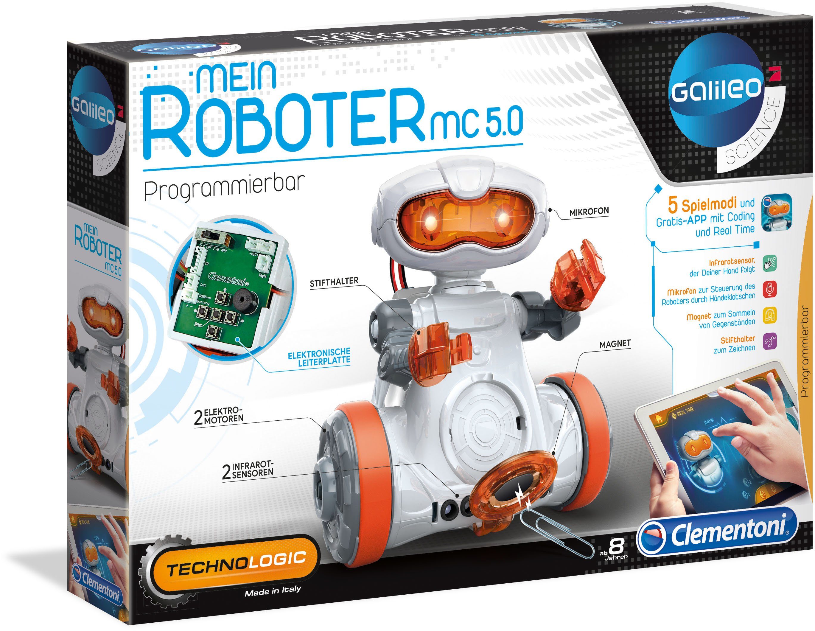 Image of Clementoni® Experimentierkasten »Galileo - Mein Roboter MC5.0«, Made in Europe