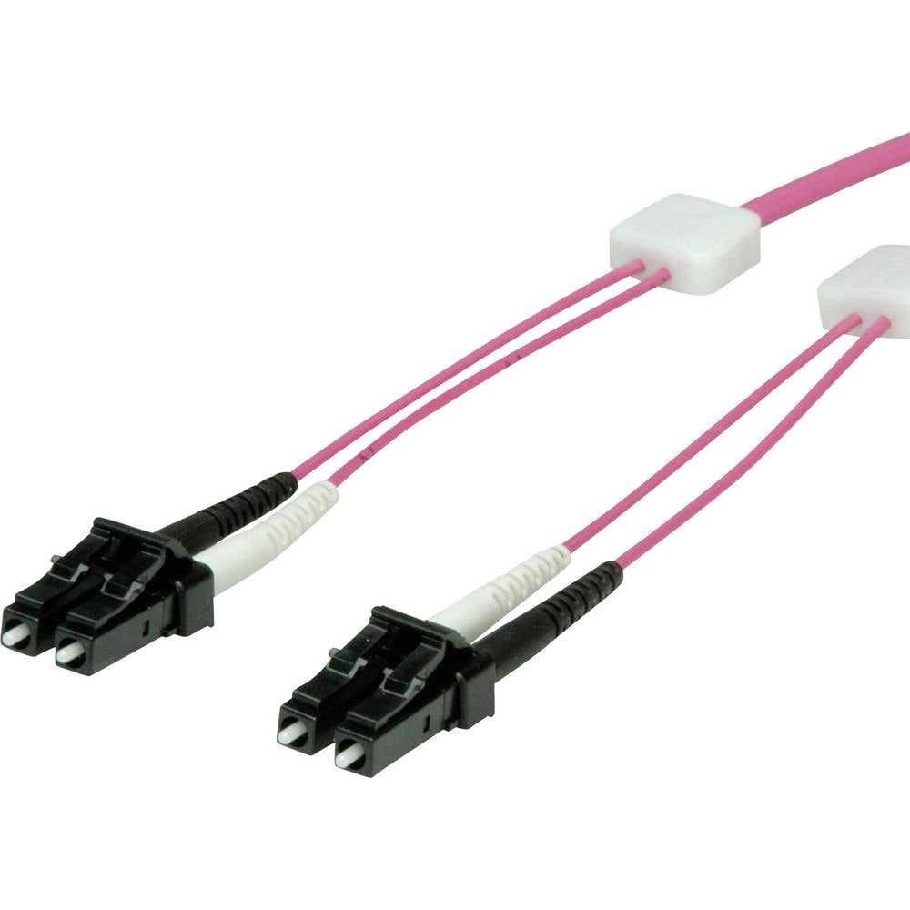 Easylan LSD42200010 Glasfaser LWL Anschlusskabel 1 m Violett Glasfaserkabel