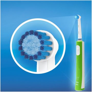 Oral-B Elektrische Zahnbürste Junior Green, Aufsteckbürsten: 1 St.