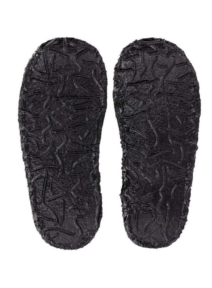 NANGA Slipper Ninja- 100% Bio-Baumwolle - dunkelgrau Kleinkinder/Kinder Hausschuh