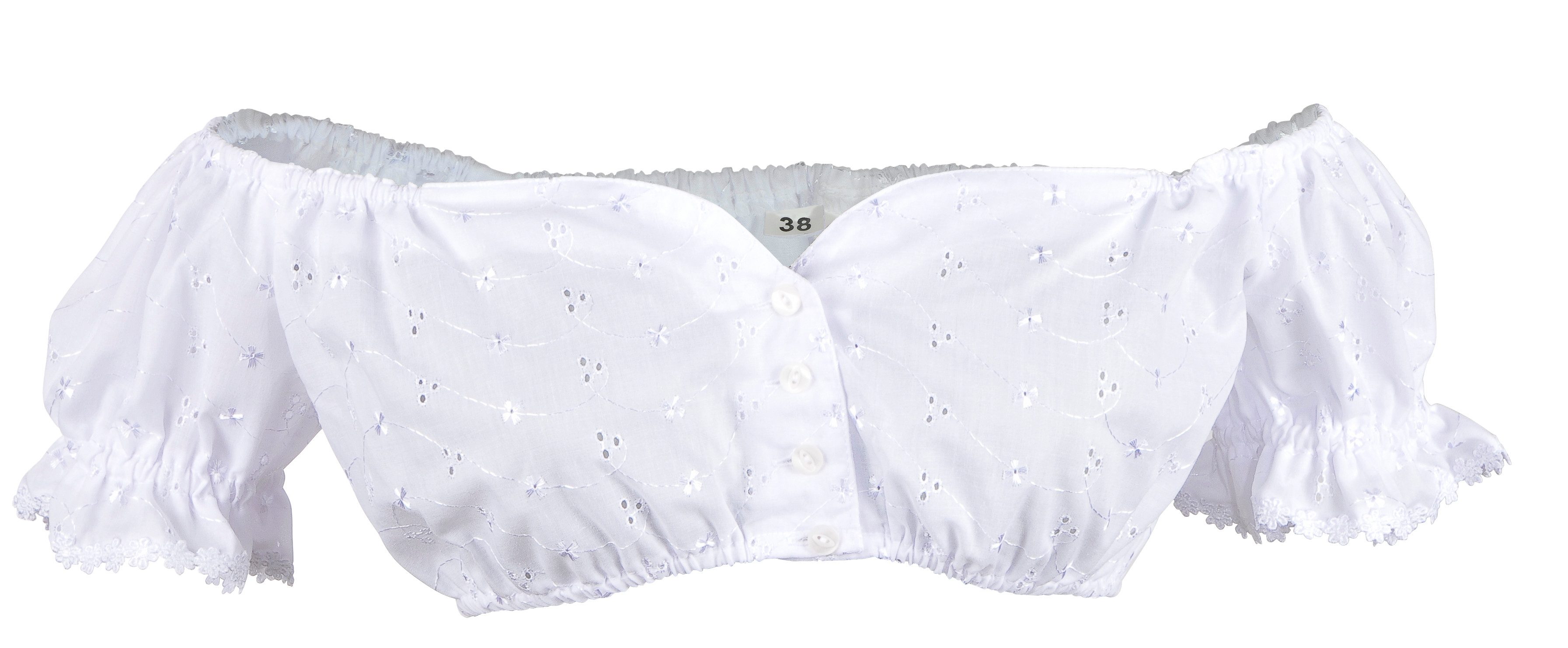 Ramona Lippert Dirndlbluse Laura weiß