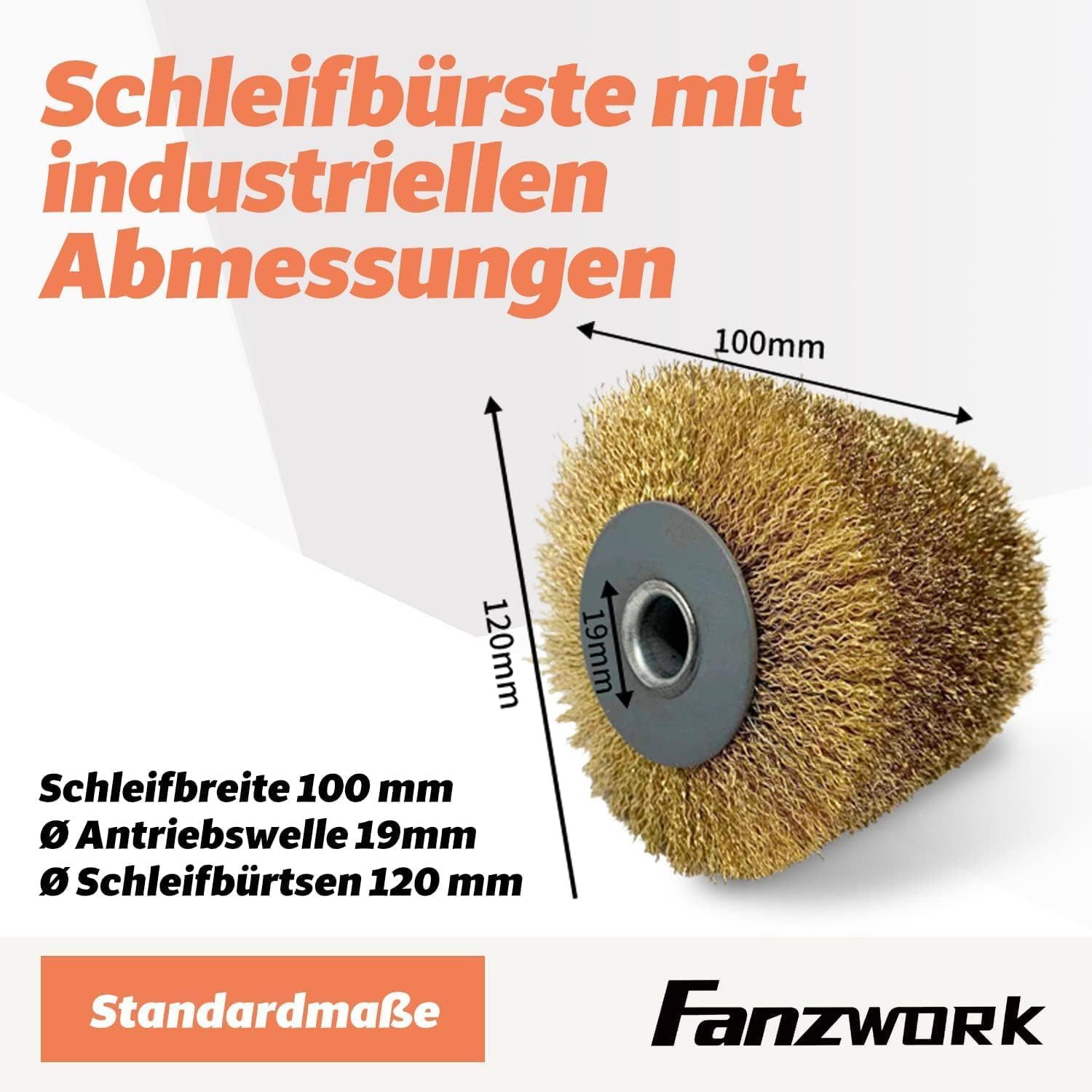 Fanzwork Walzenschleifer Satiniermaschine V2 1500W inkl. Stahldraht+Nylon+S günstig online kaufen