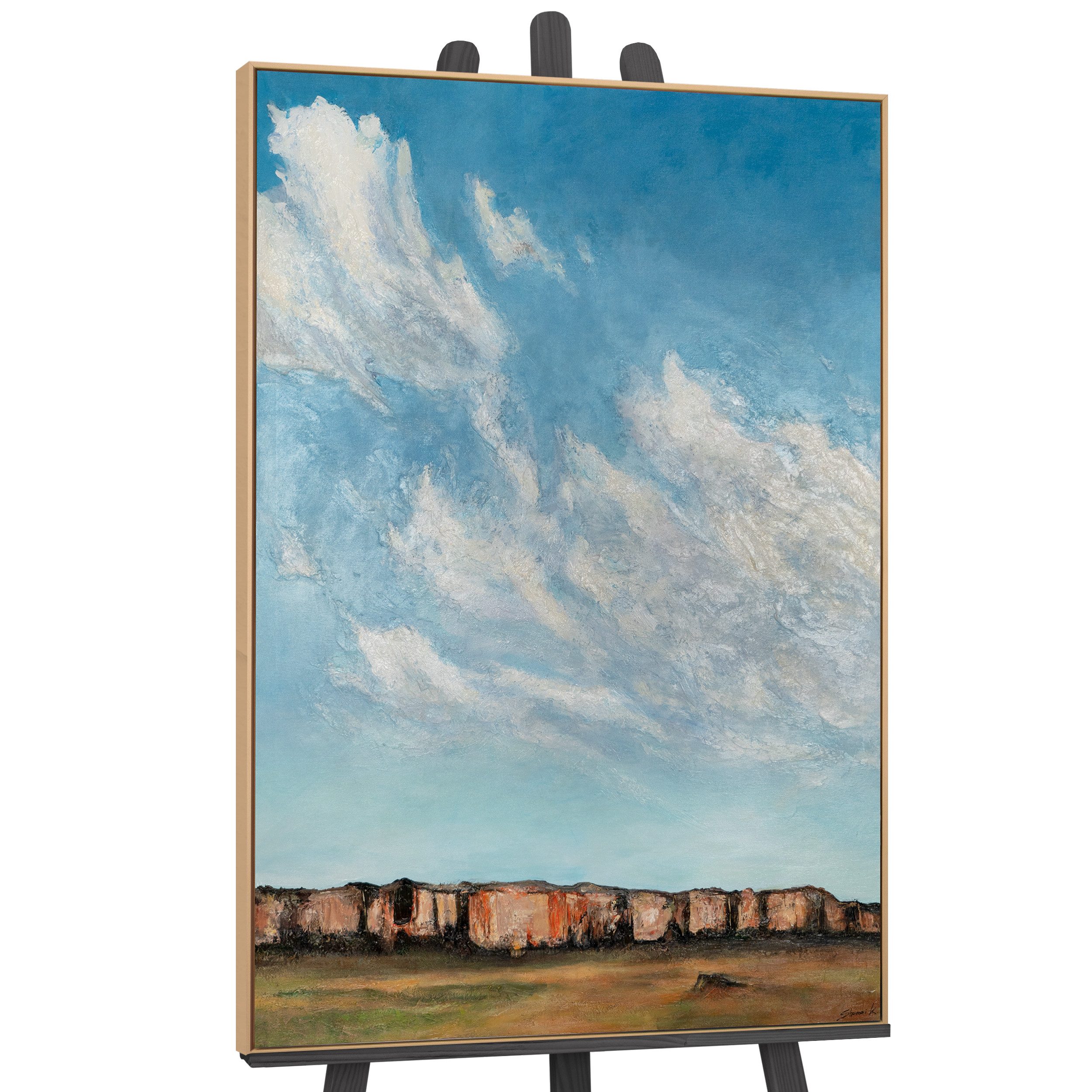 YS-Art Gemälde Wolken Inspiration, Landschaft