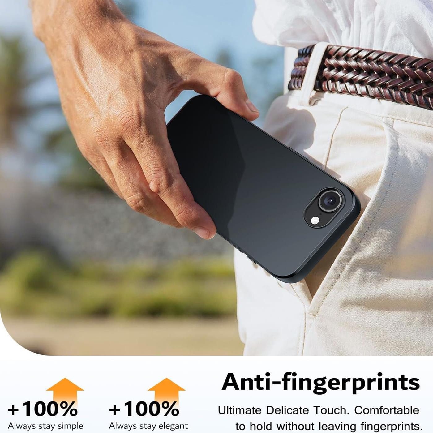 CoolGadget Handyhülle Handy Schutzhülle für iPhone 16e matt schwarz, Silikon TPU Hülle Schutz Tasche Cover schlicht Slim Case – Bild 5 von 5