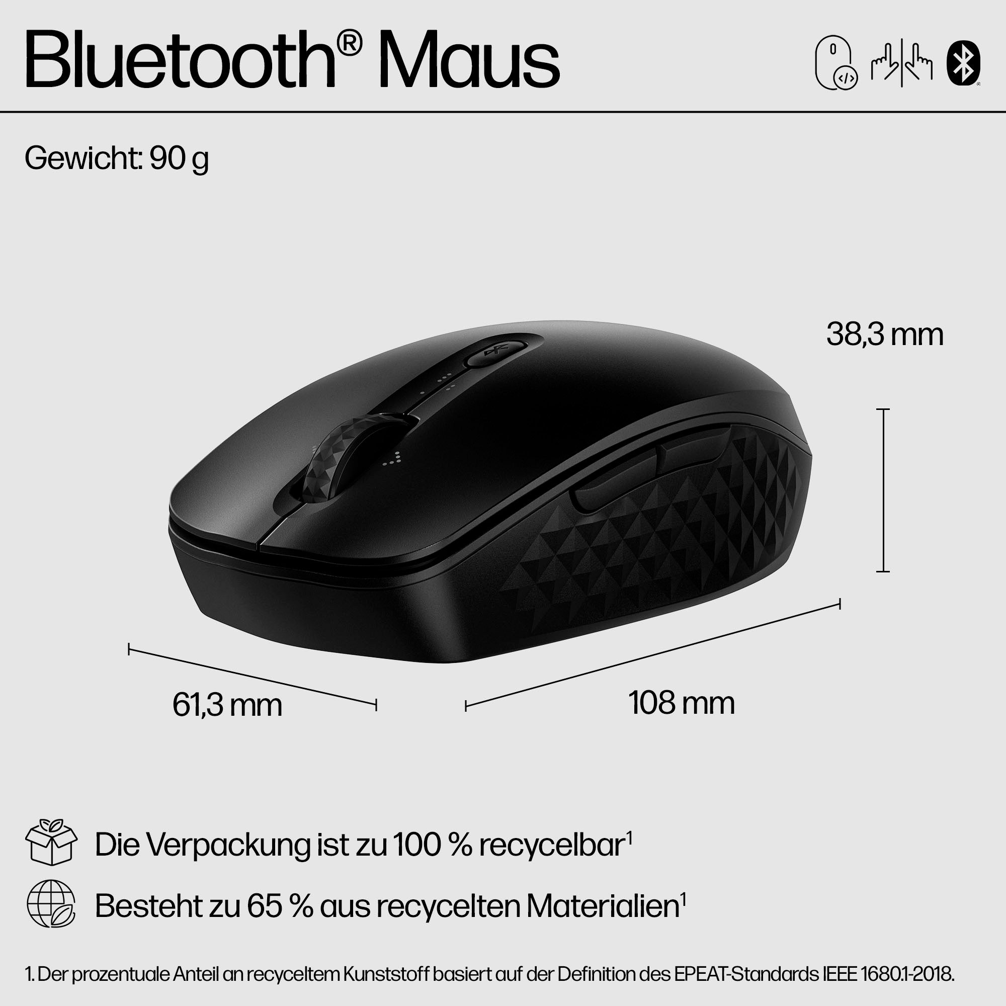 HP 420 Maus (Bluetooth, kabellos)