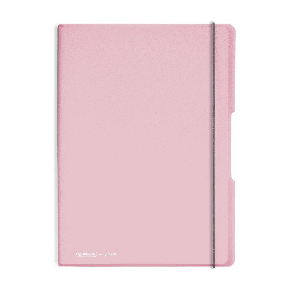 HAMELIN PAPERBRANDS Notizheft herlitz Notizheft Flex kariert pastell rose DIN A4
