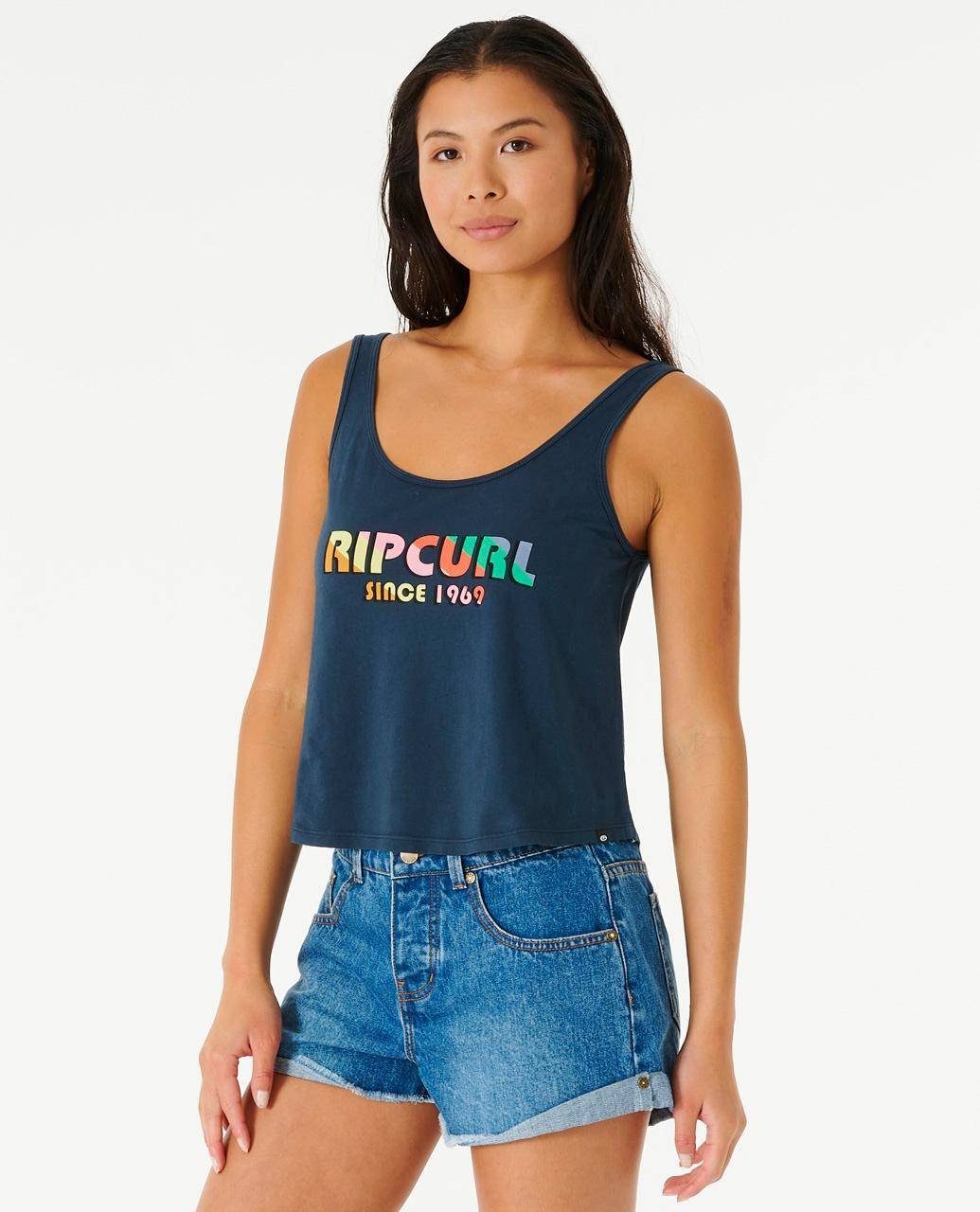 Tanktop Muskelshirt Rip Of Curl Font Icons Pump Surf