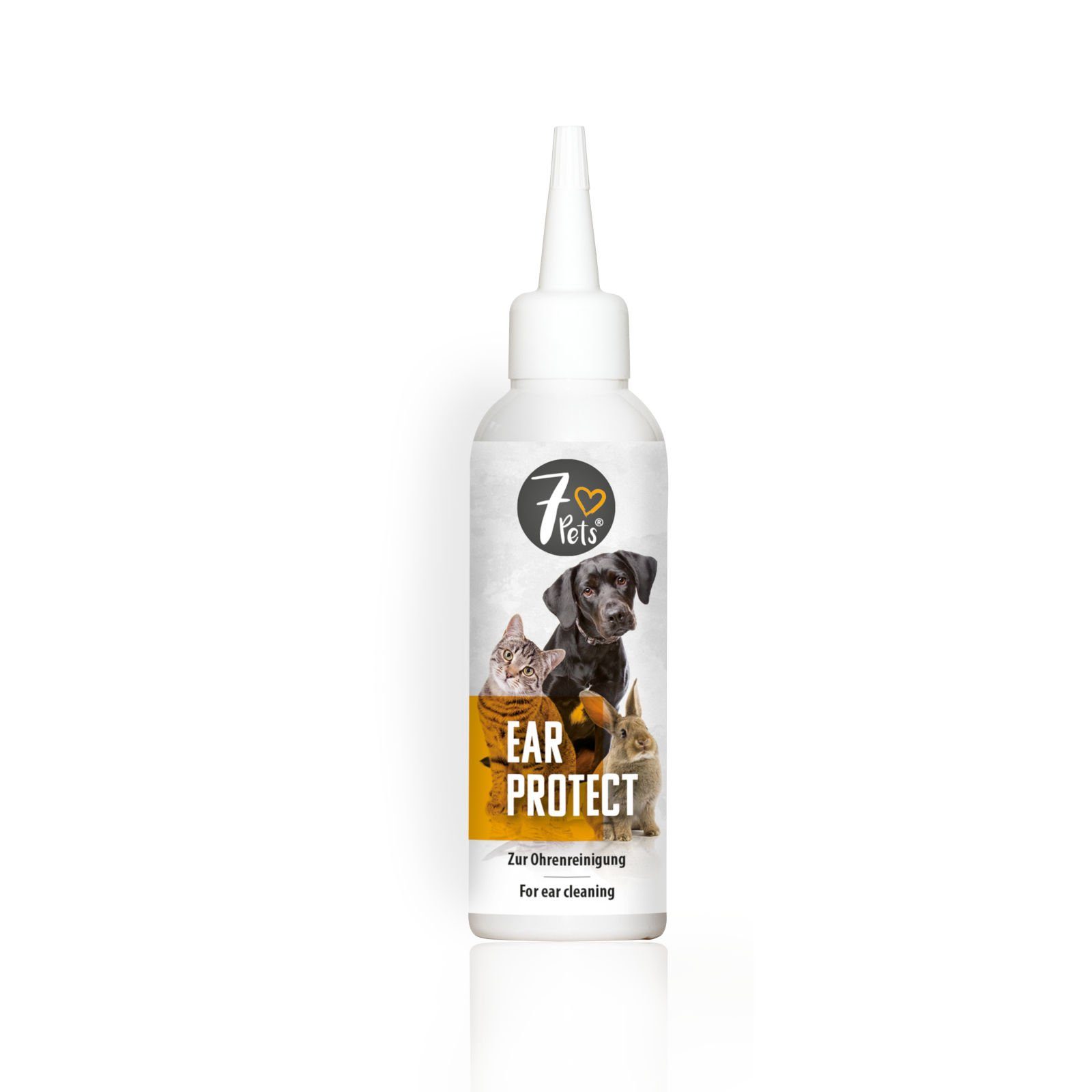 7Pets Ohrenreiniger Ear protect Ohrenpflege Für Hunde, Katzen & Kleintiere - 100 ml