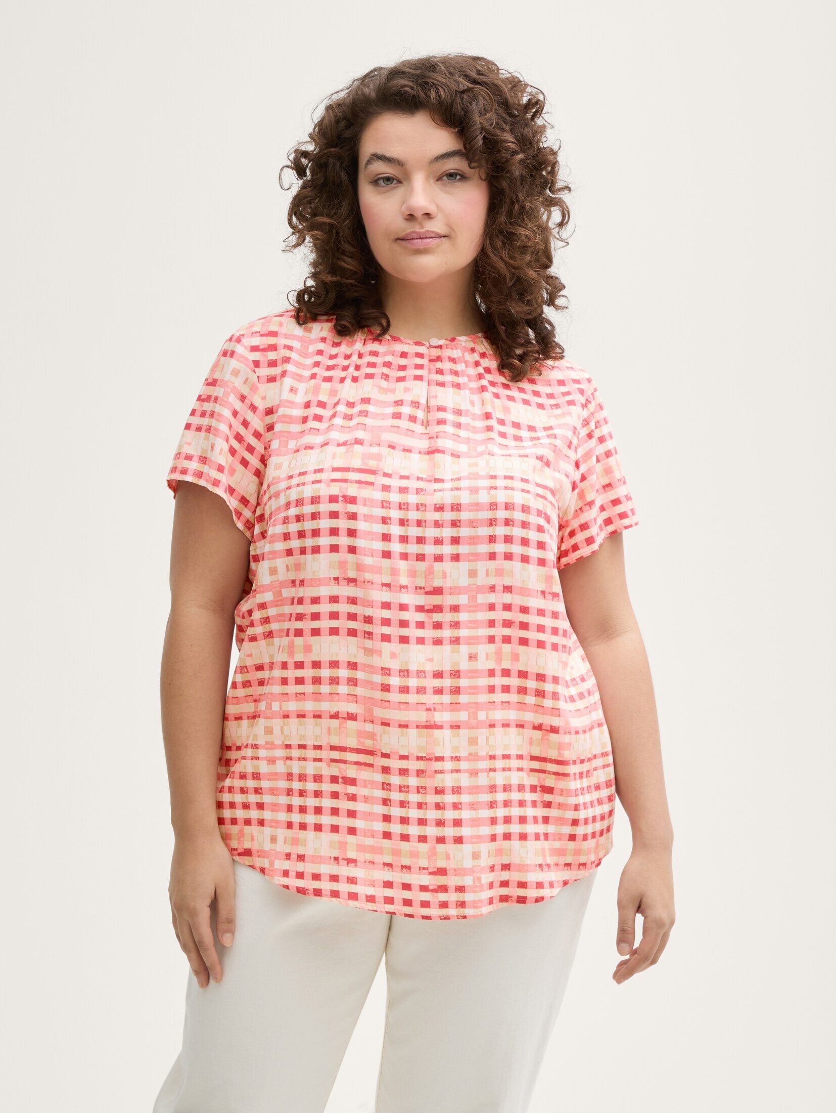 Blusentop Plus Size - Bluse aus Viskose
