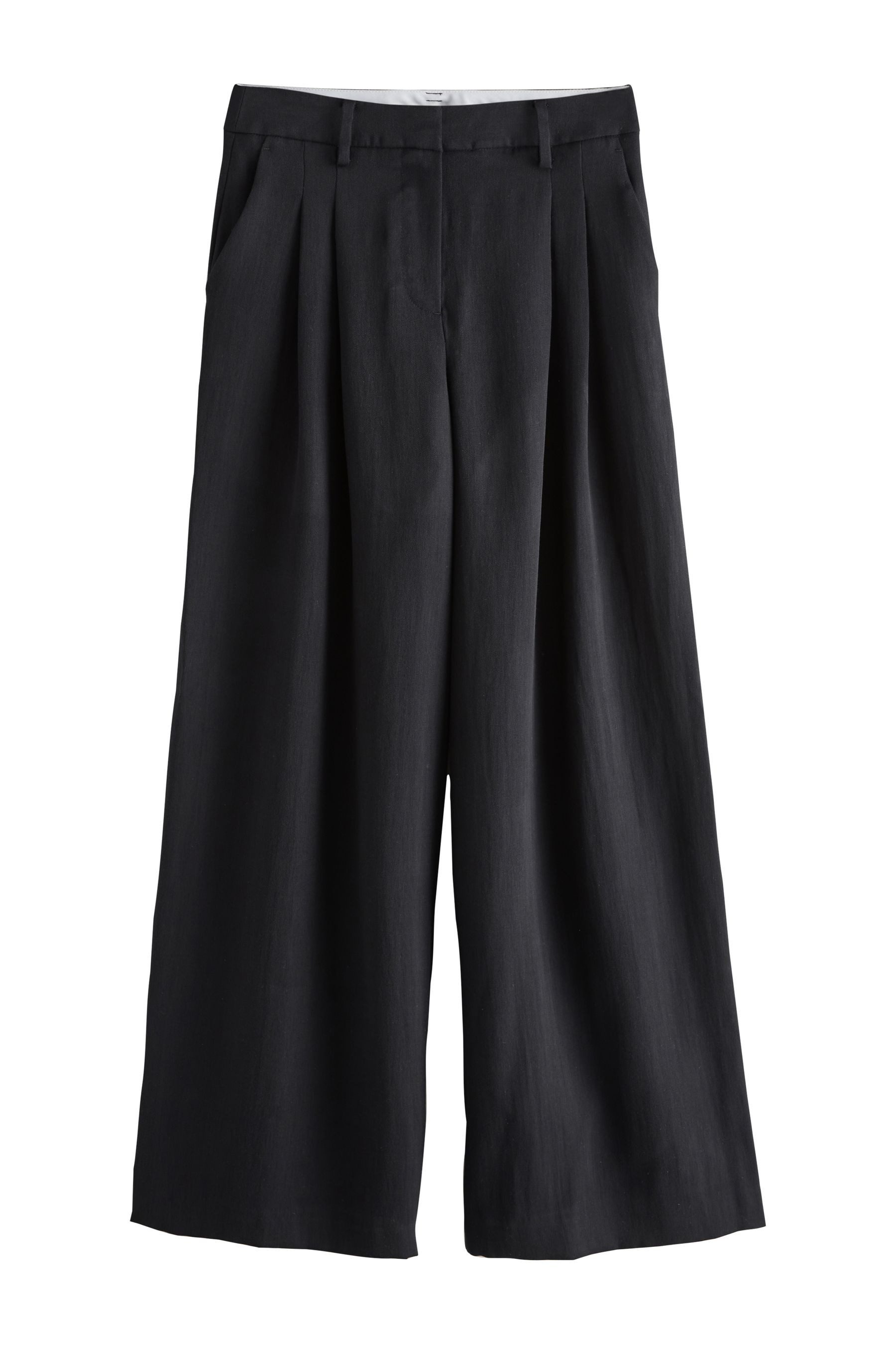 Next Anzughose Palazzo-Hose in Knitteroptik (1-tlg)