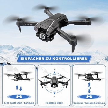 MINGPINHUIUS Drohne (1080P, 4K HD Dual Kamera RC Quadrocopter 2 Batterien Gestensteuerung Anfänger)