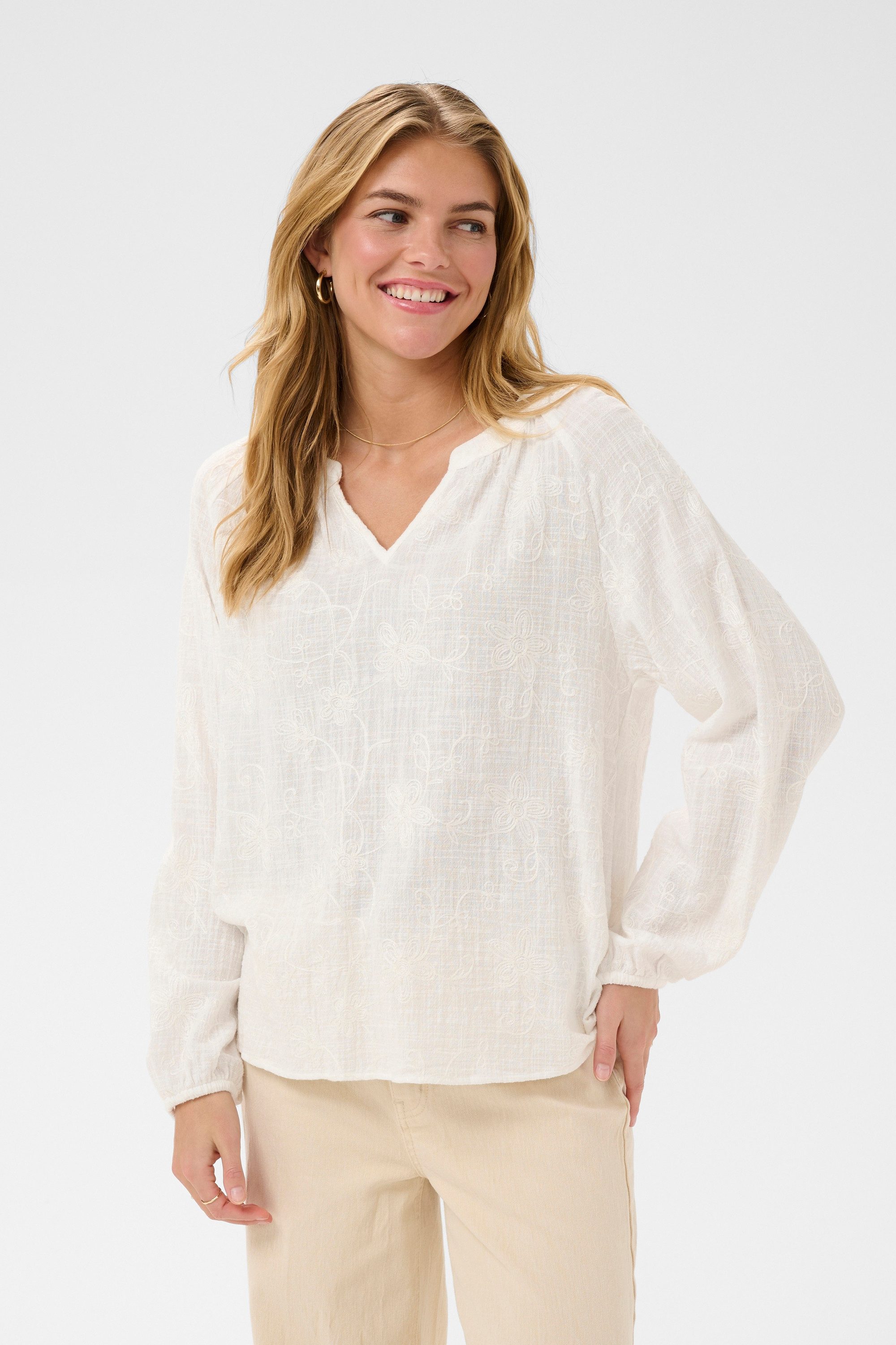 Cream Langarmbluse Langarm-Bluse CRGem günstig online kaufen