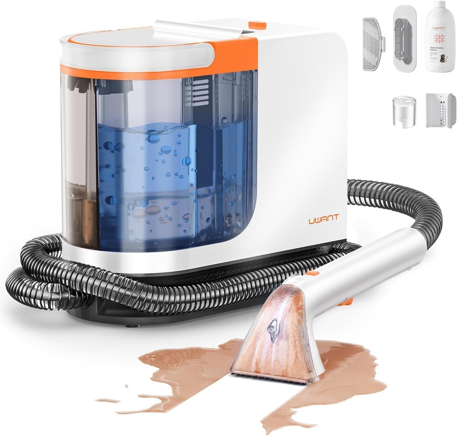 UWANT Teppichreinigungsgerät Teppichreinigungsmaschine für Haustiere Tragbarer Teppichreiniger