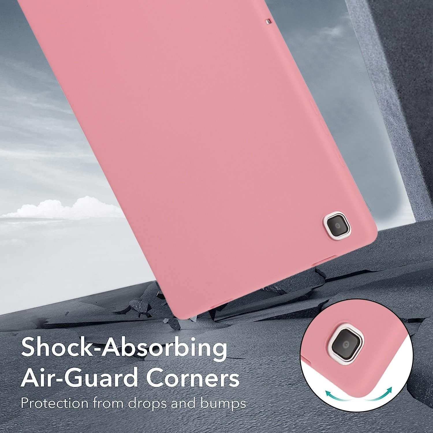 Wigento Tablet-Hülle Für Samsung Galaxy Tab S6 Lite 2022 / 2024 TPU Silikon Hülle Case Rosa