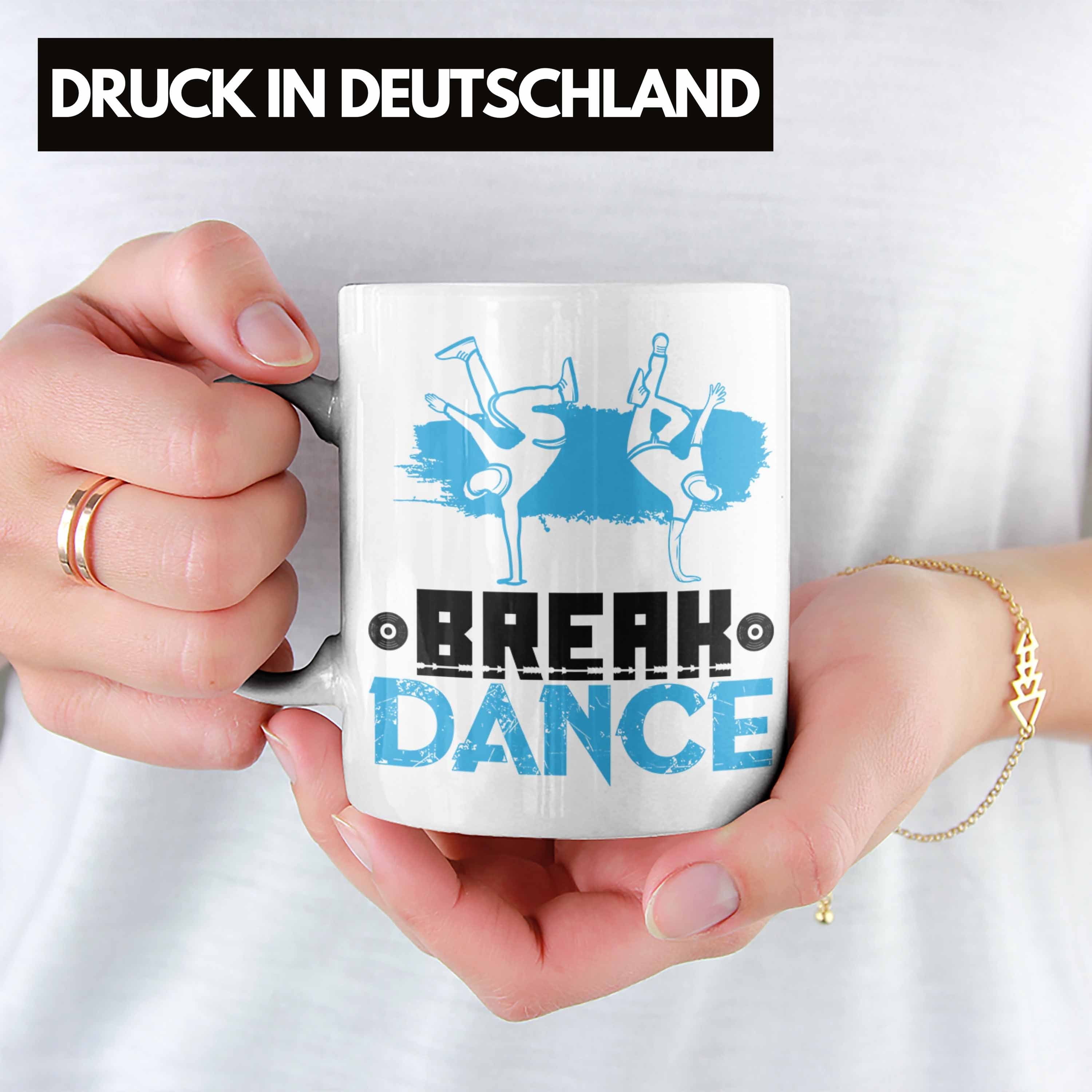 Weihnachten Jungs Geschenkidee Tasse Weiss Trendation Breakdancer - Geburtstag Geschenk Break-Dance Trendation Tasse