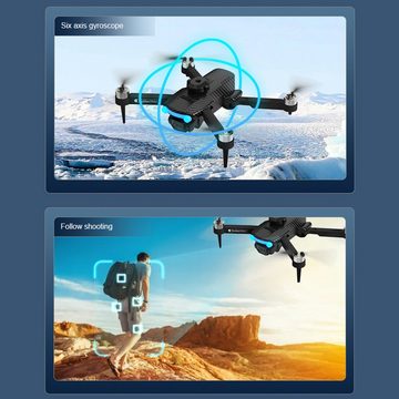 Rutaqian Luftdrohne Faltbar Ferngesteuertes Spielzeugflugzeug Spielzeug-Drohne (4K/6K, 4K-Dual-Kamera mit Anti-Störung und 360-Grad-Hindernisvermeidung, Quadcopter-Drohne mit bürstenlosem Motor und optischem Fluss)