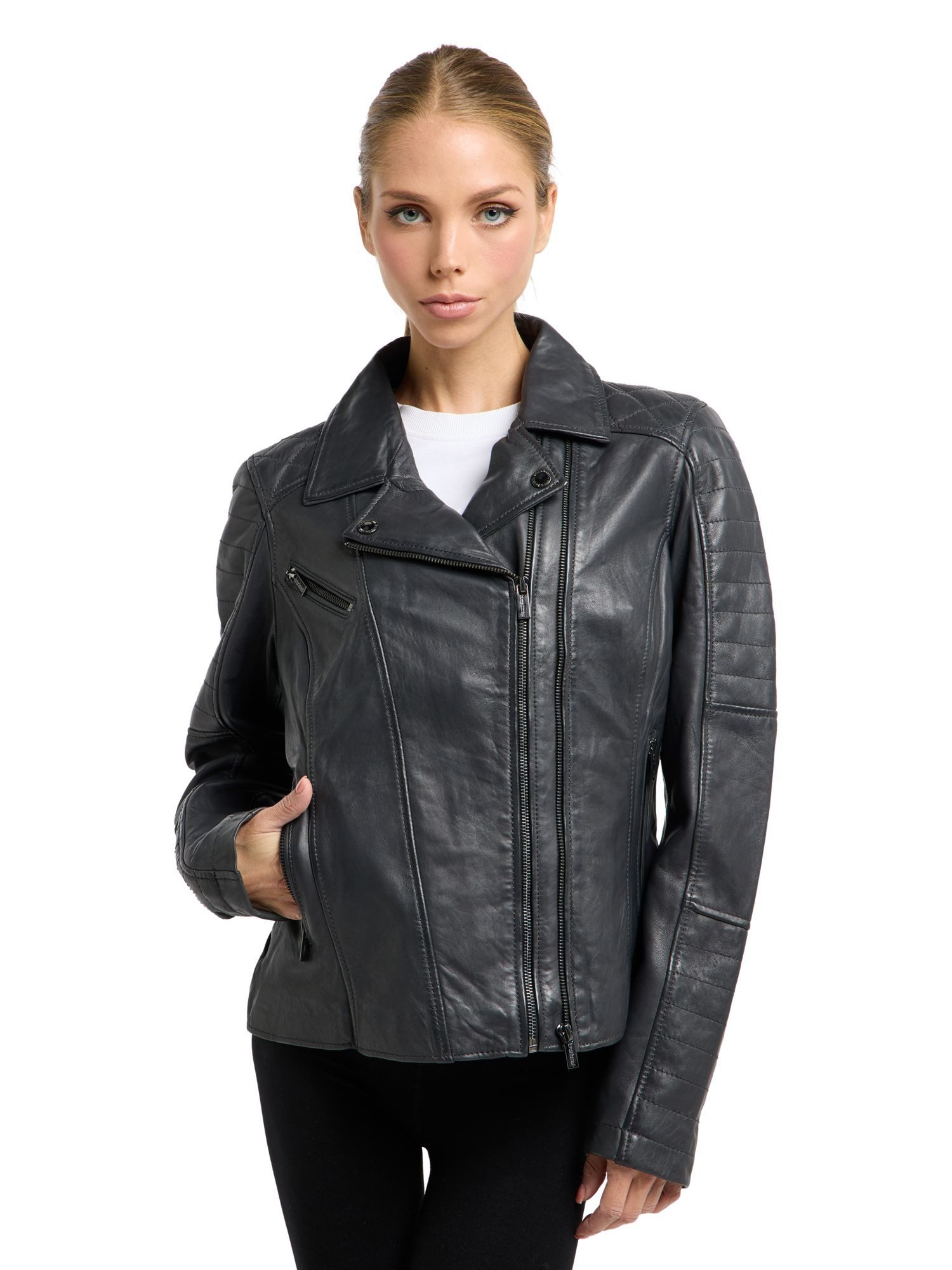 Bruno Banani Lederjacke Pine günstig online kaufen