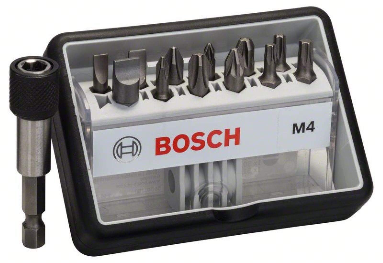 BOSCH Bit-Set 5er Pack Bosch 2607002566 Schrauberbit-Set Robust Line M Extra-Hart, 1