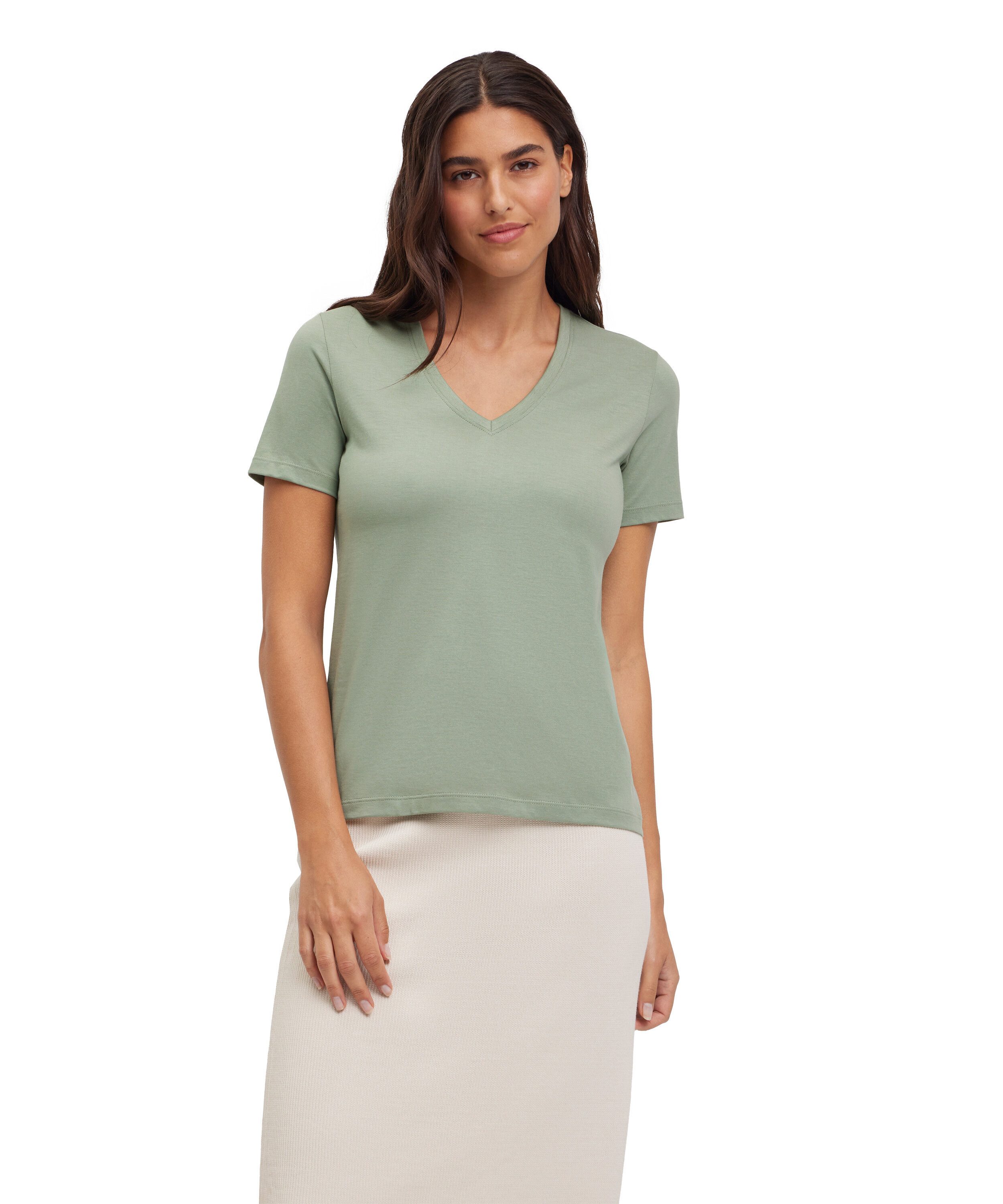 FALKE T-Shirt (1-tlg., 1) aus reiner Baumwolle