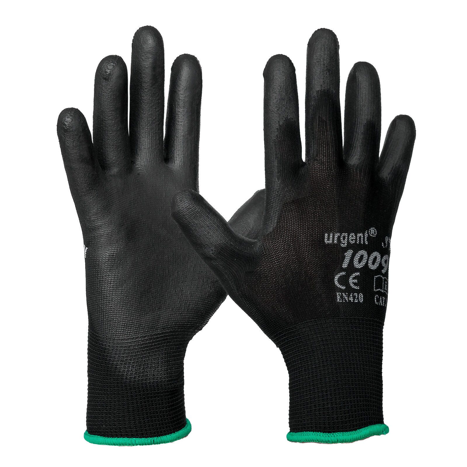 Arbeitshandschuh-Set Arbeitshandschuhe Sicherheitshaschuhe Handschuhe Poliuretan 12 Paar