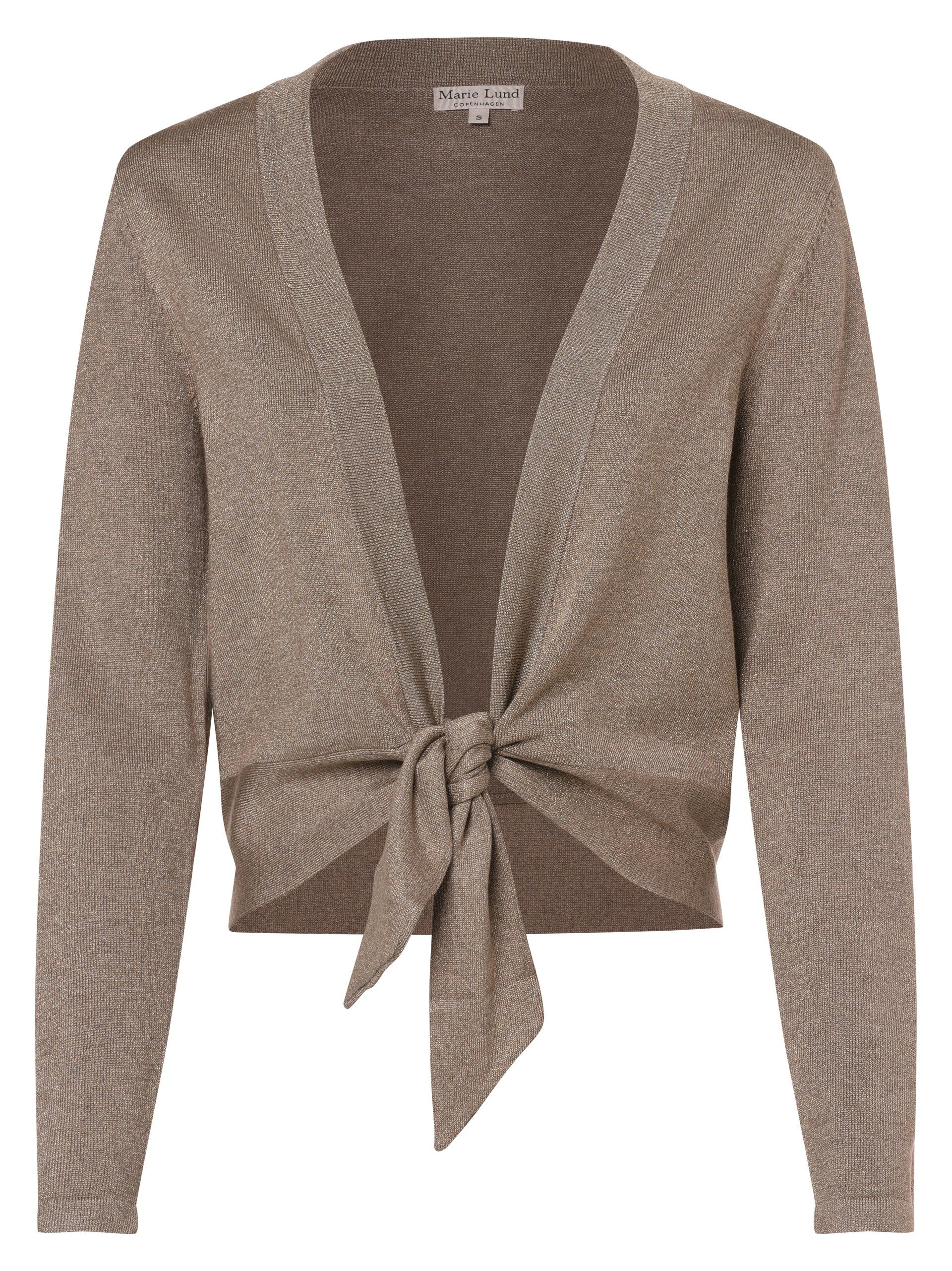 Marie Lund Strickjacke taupe gold | Cardigans