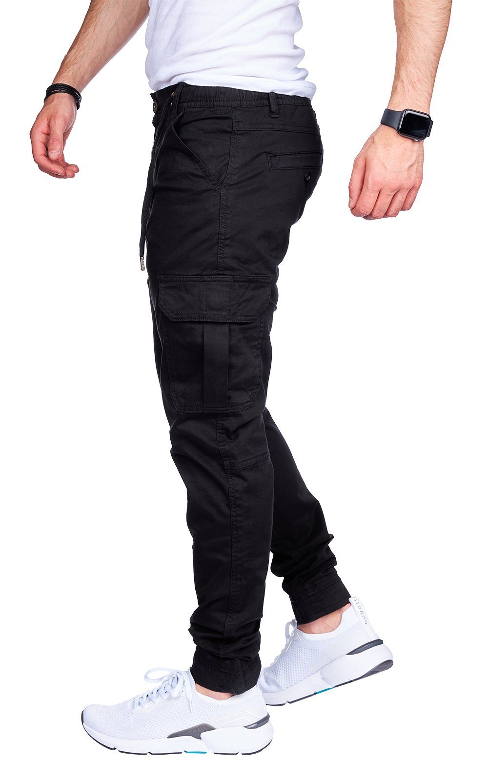 Hose Styleko Cargohose Black männer Cargohose 8008 Styleko Cargohose Chino Cargohose Herren