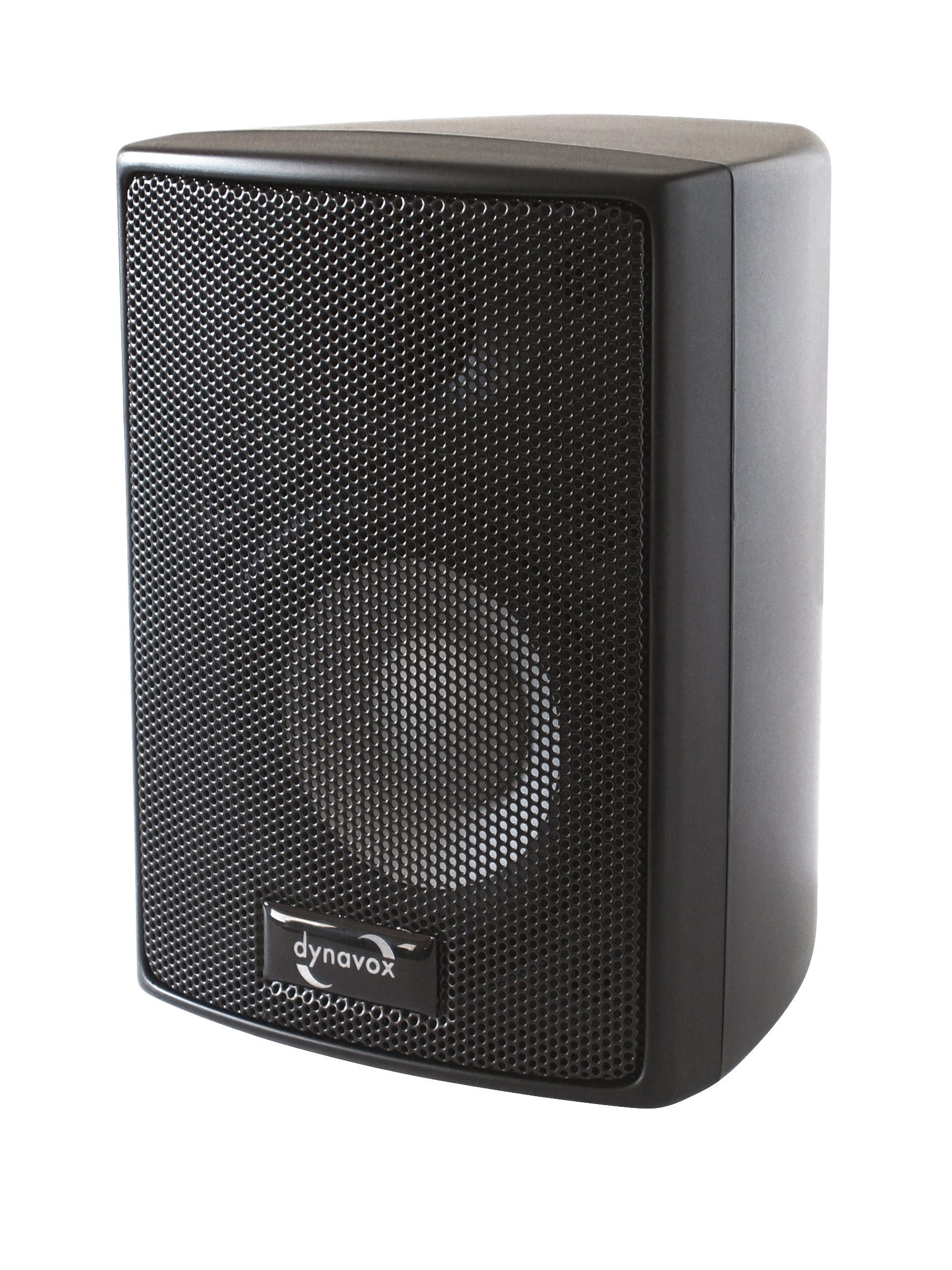 Dynavox AS 301 Lautsprecher (60 W, Paar, für Heimkino oder Büro, kompakte Surround-Box, Wandmontage) Schwarz