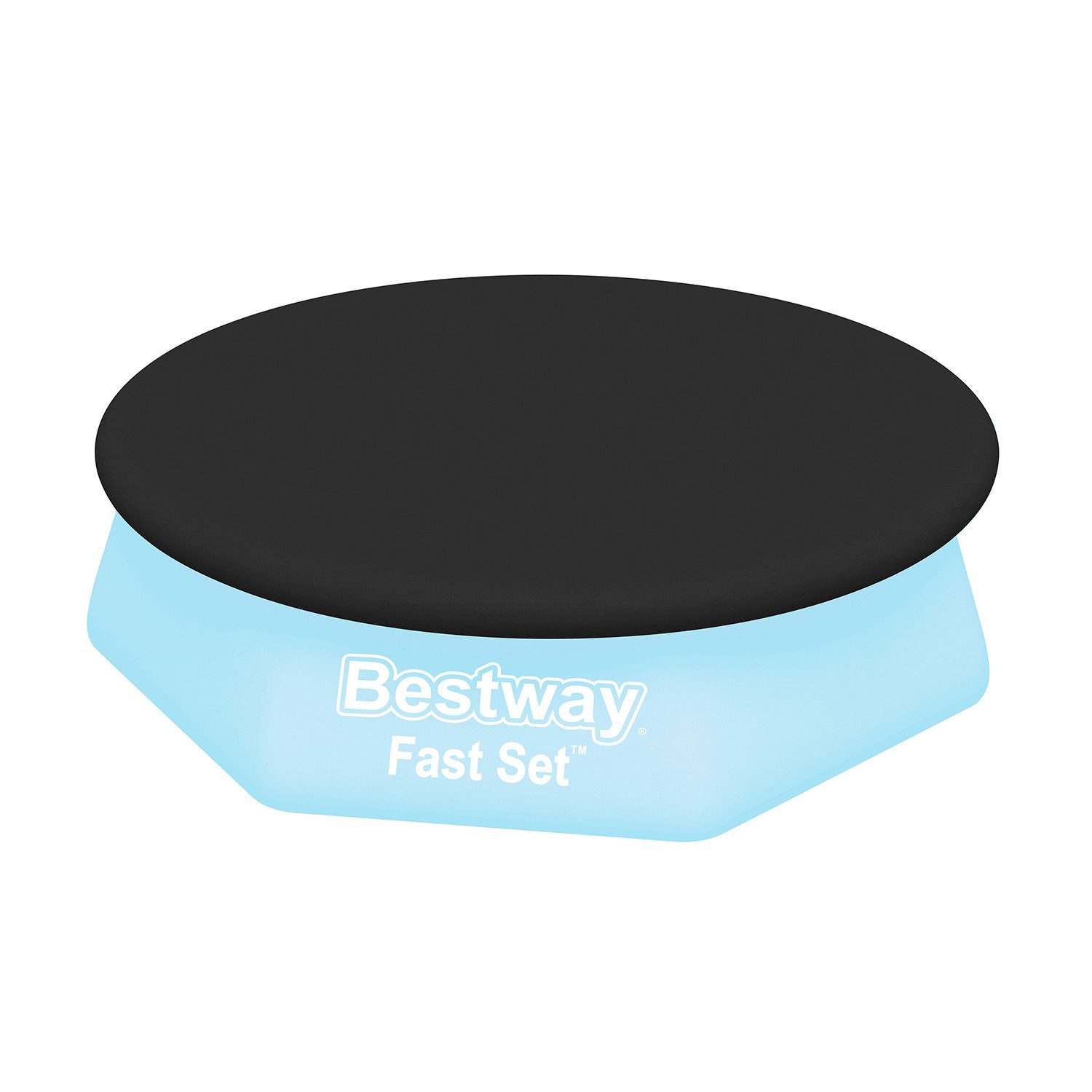 Bestway Pool-Abdeckplane Ø 240 cm (Packung, 1-St., für 244 cm Fast Set™ Pools), Inkl. Befestigungsseil