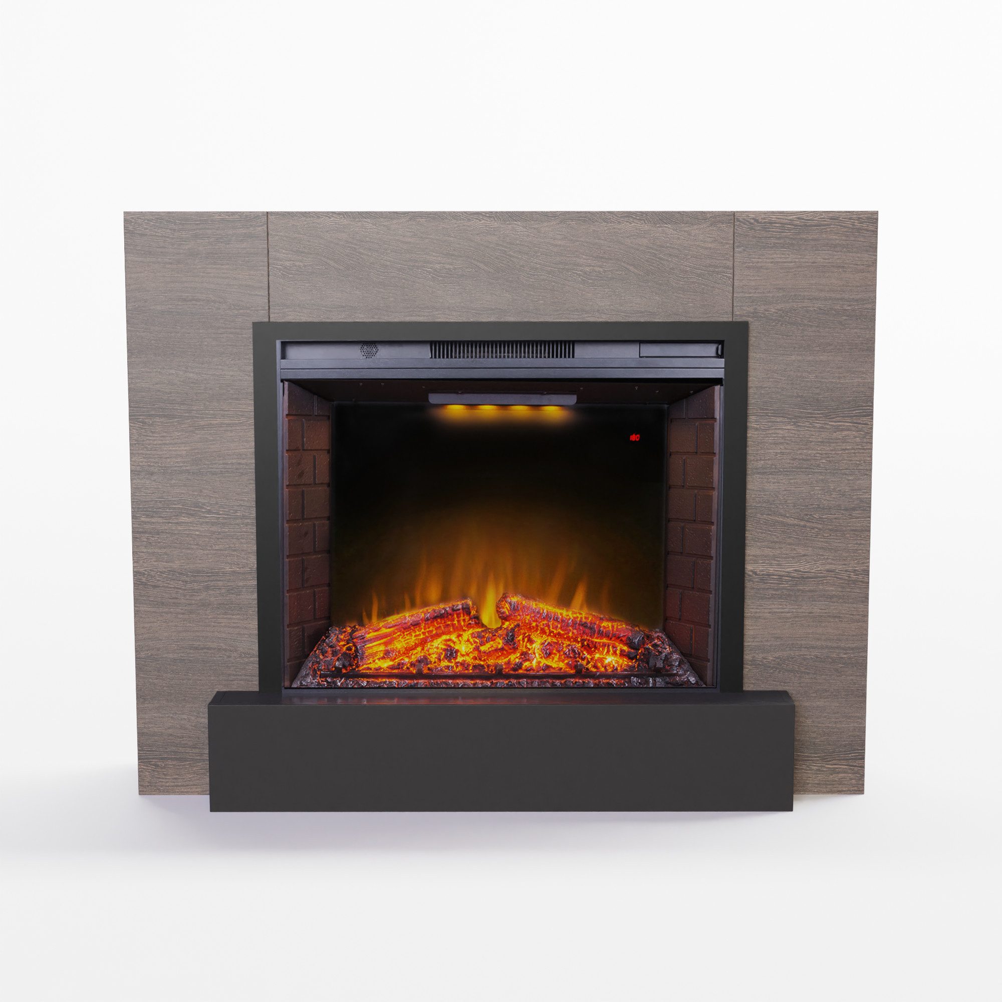 GARLIVO Elektrokamin Milano, täuschend echte Flamme mit Heizung und Knistereffekt
