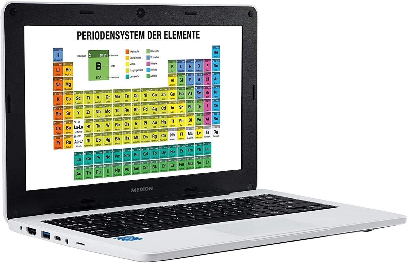 Medion® Medion Akoya E11202 (MD63670) 29,46 cm (11,6 Zoll) Notebook (Intel Intel Celeron N3450, Intel HD Graphics, 64 GB HDD)