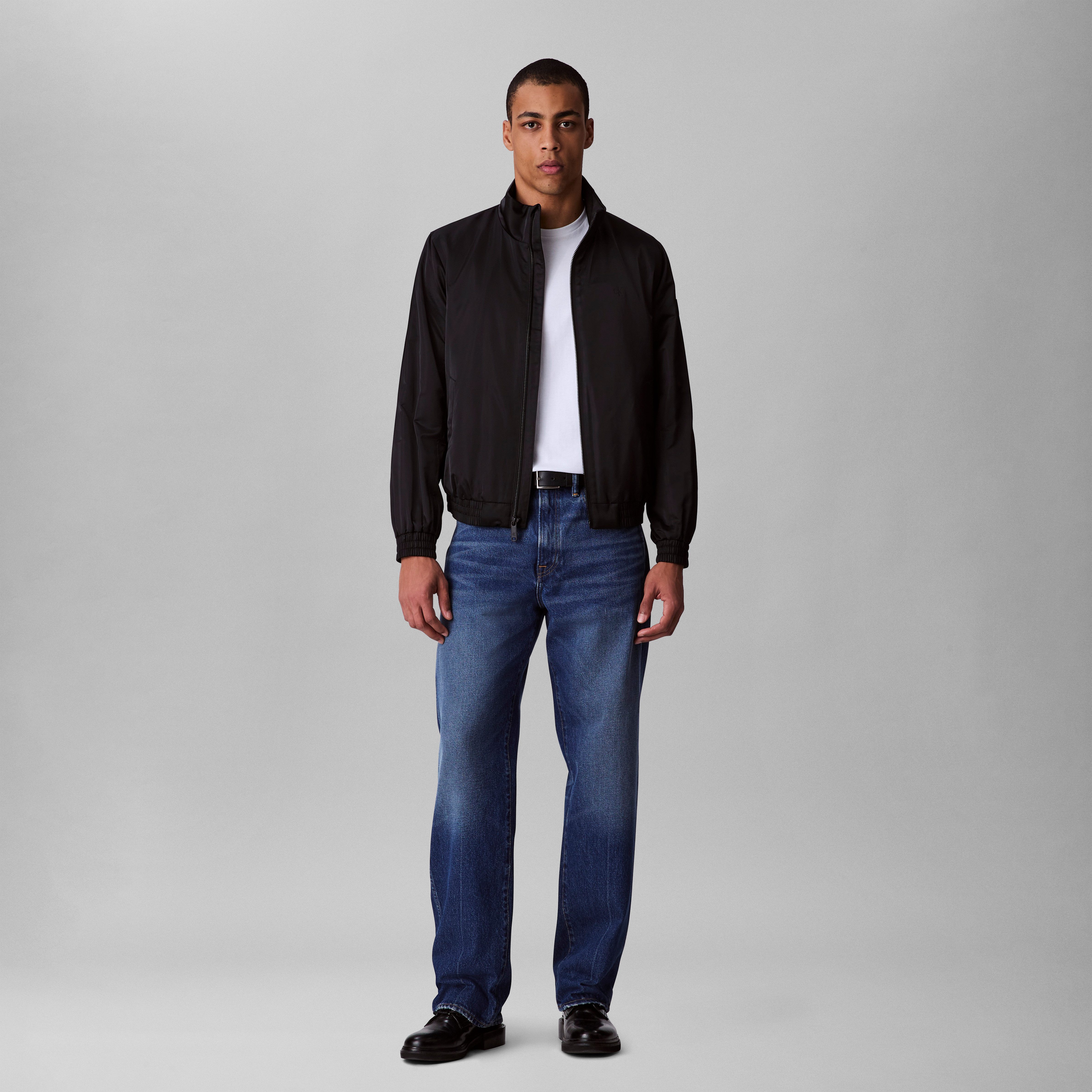 Calvin Klein Jeans Bomberjacke LS PADDED HARRINGTON JACKET Mit Rundhalsausschnitt mit Stehkragen