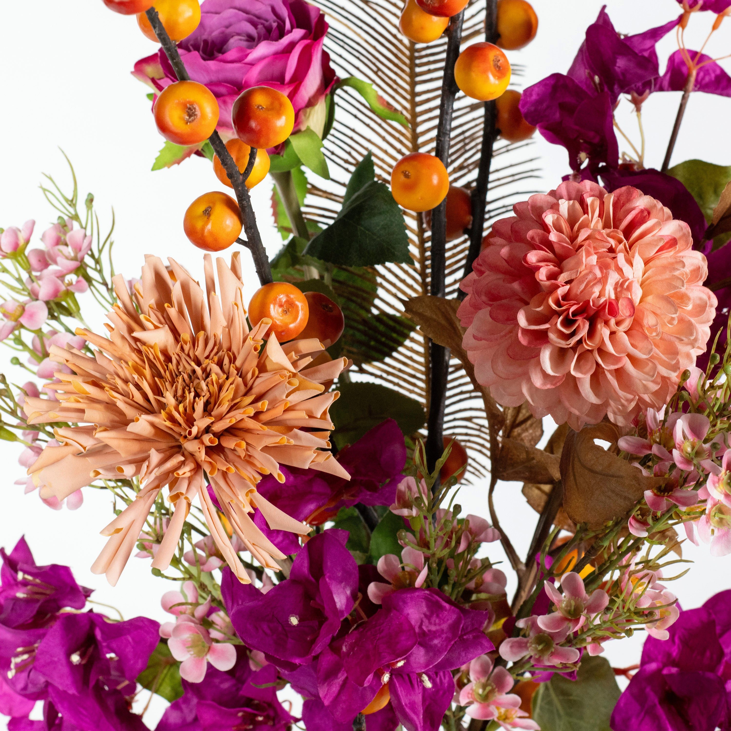 Kunstblume Künstlicher Blumenstrauß - Madrid, 70cm, aplanta